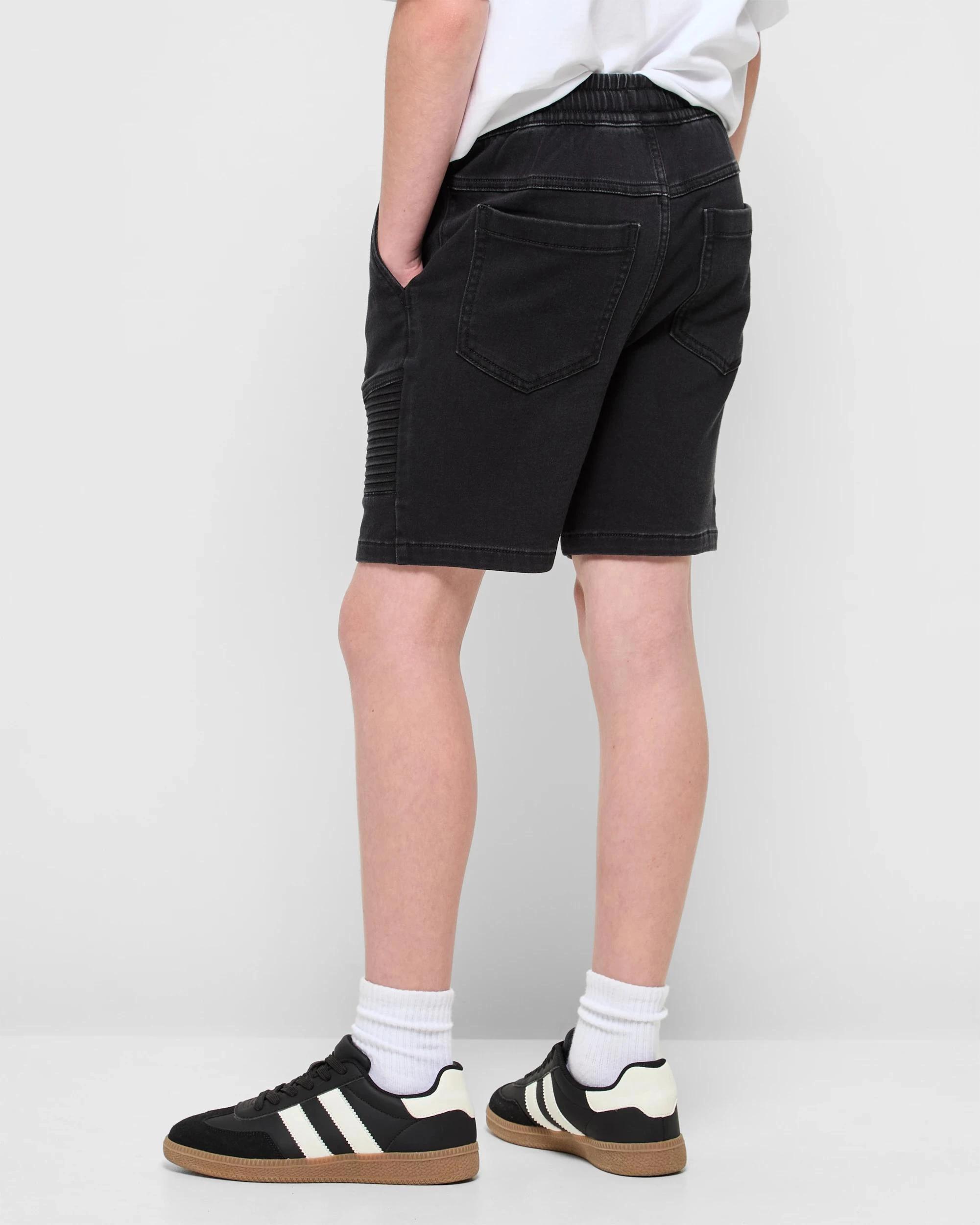 3 Target Denim Biker Pull On Short BLACK, 3 of 5