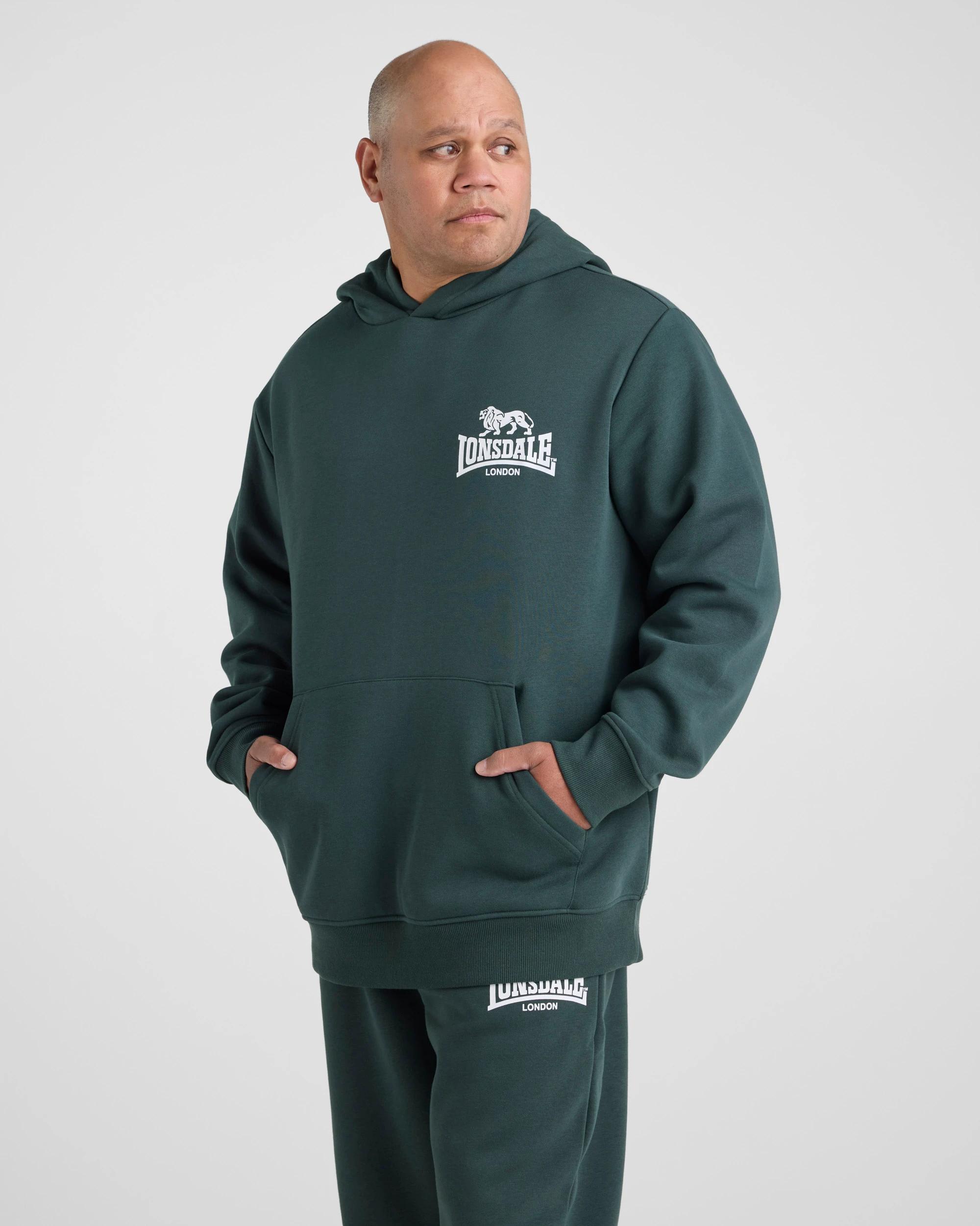 1 Lonsdale London Plus Sport Hoodie KELP, 1 of 5