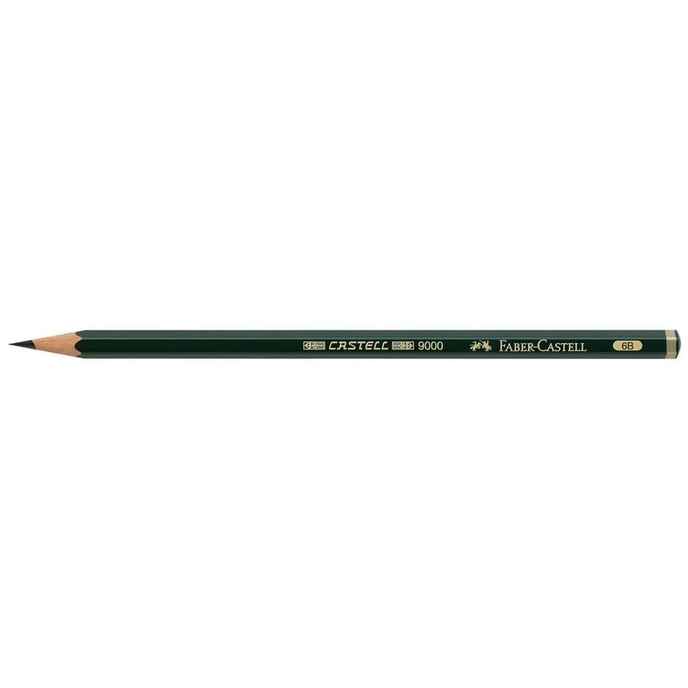 1 Faber-Castell 9000 Art Pencil 6B, 1 of 1