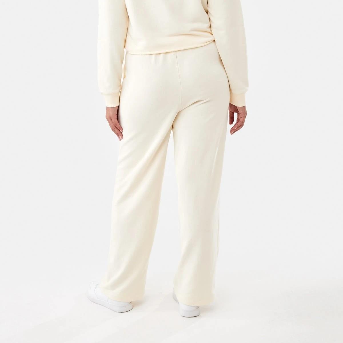 3 Raw Hem Straight Leg Trackpants Soft Lemon, 3 of 5