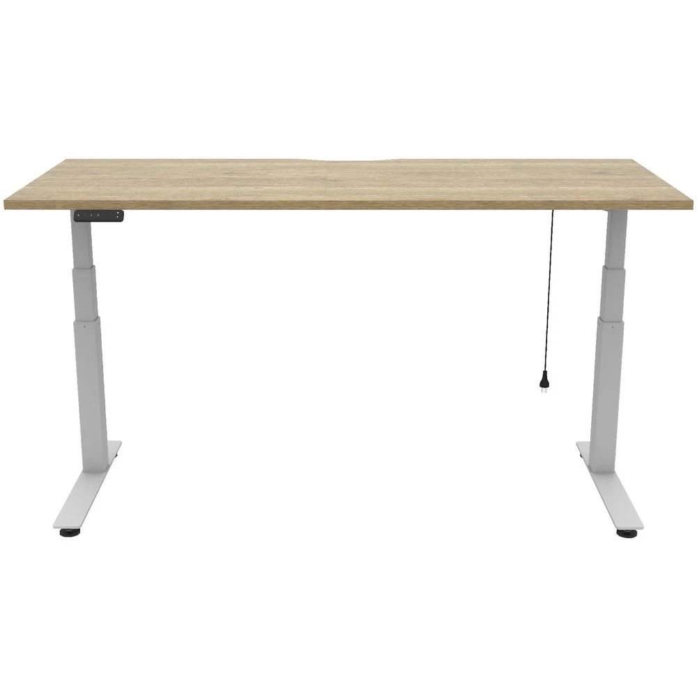2 Stilford S2 Electric Sit Stand Desk 1800mm White/Oak Desks, Tables and Workstations, 2 of 5