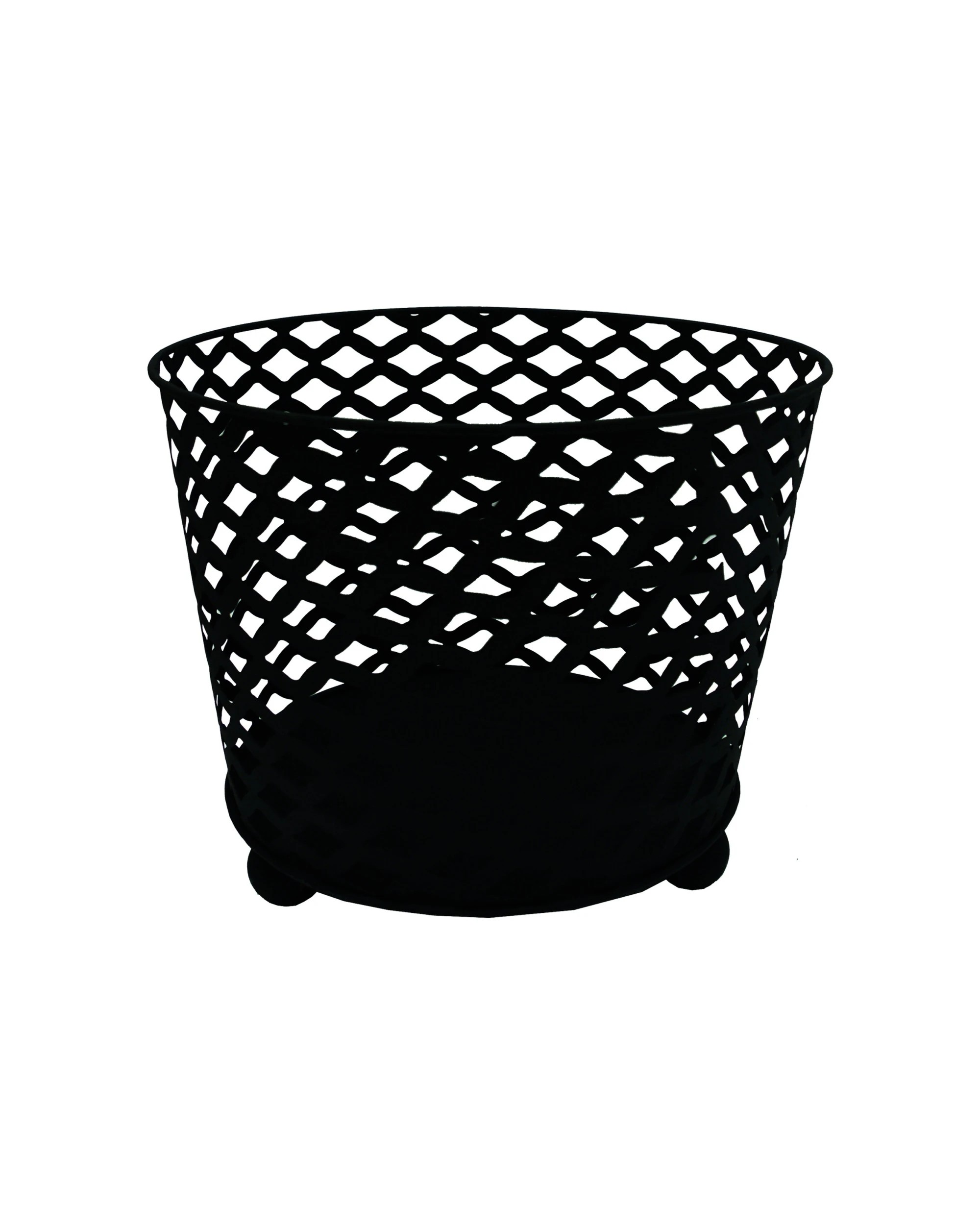 1 Wildtrak Outdoor Fire Basket Wrought Iron Extra Deep 380 x 380 x 310mm - Black, 1 of 1