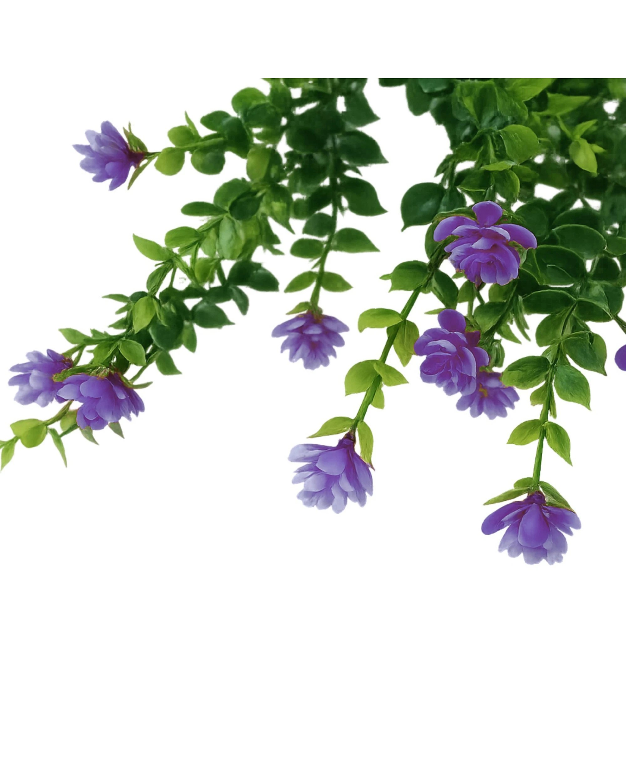 3 Party Maker Artificial Eucalyptus & Camellia Bunch - Purple, 3 of 3