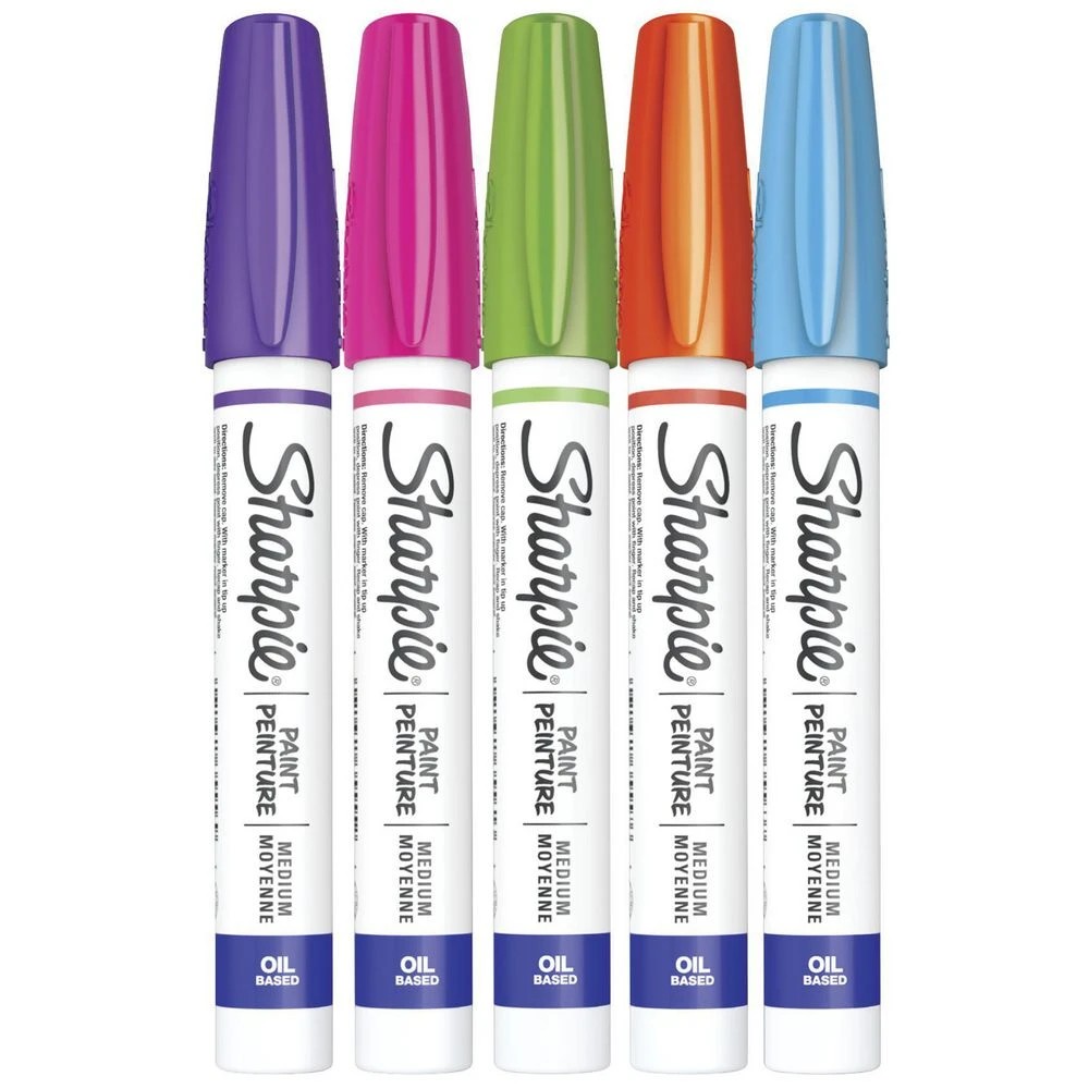2 Sharpie Oil-Based Bullet Paint Markers Fashion 5 Pack, 2 of 6