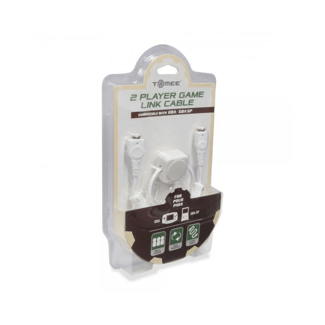 1 Tomee 2 Player Link Cable White for Gamboy Advance, 1 of 1