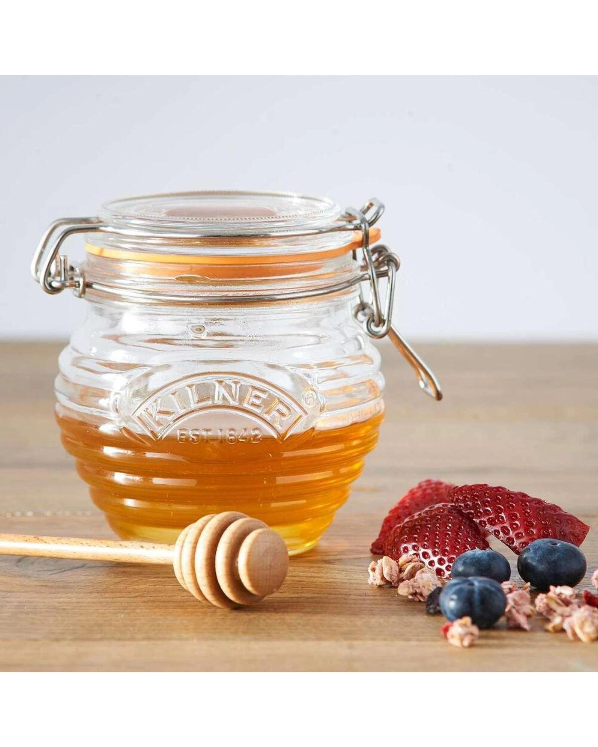 4 Kilner Honey Pot with Beechwood Dipper 400ml  Set of 2, 4 of 7