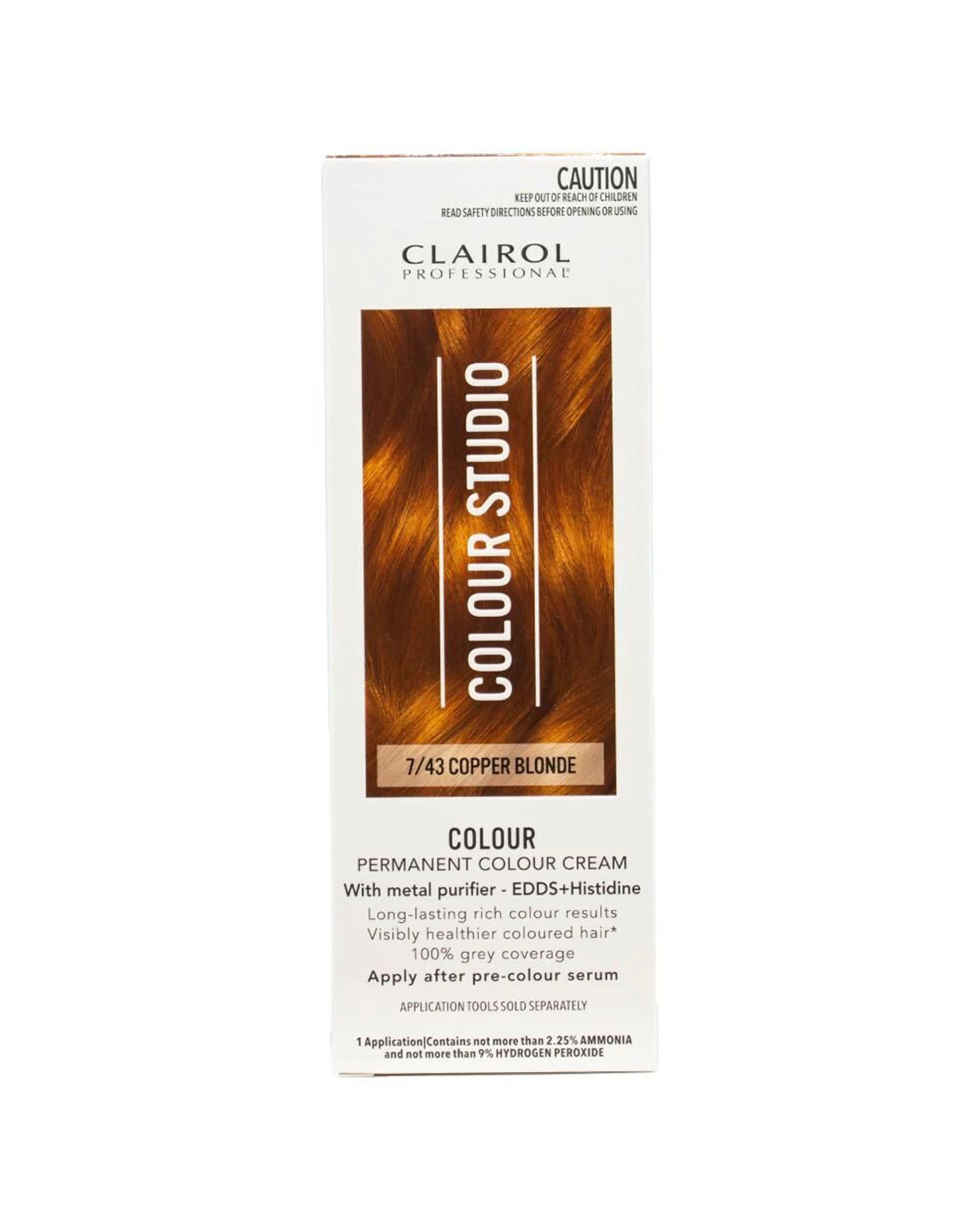 2 Clairol 6PK Professional Permanent Hair Colour Pack Multiple Applications Hair Dye 7/43 - Beige, 2 of 5