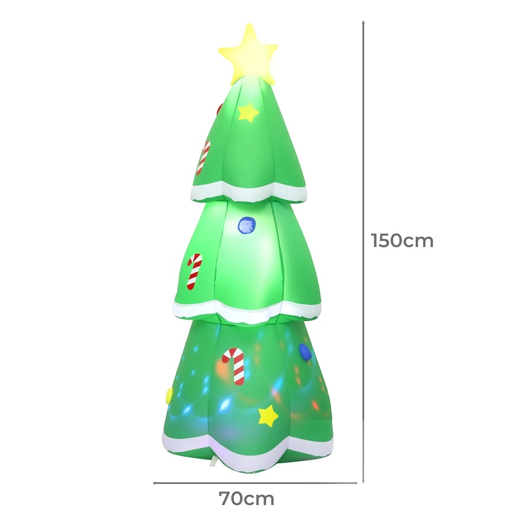 3 Santaco 1.5m Xmas Inflatable Decor Christmas Tree, 3 of 7