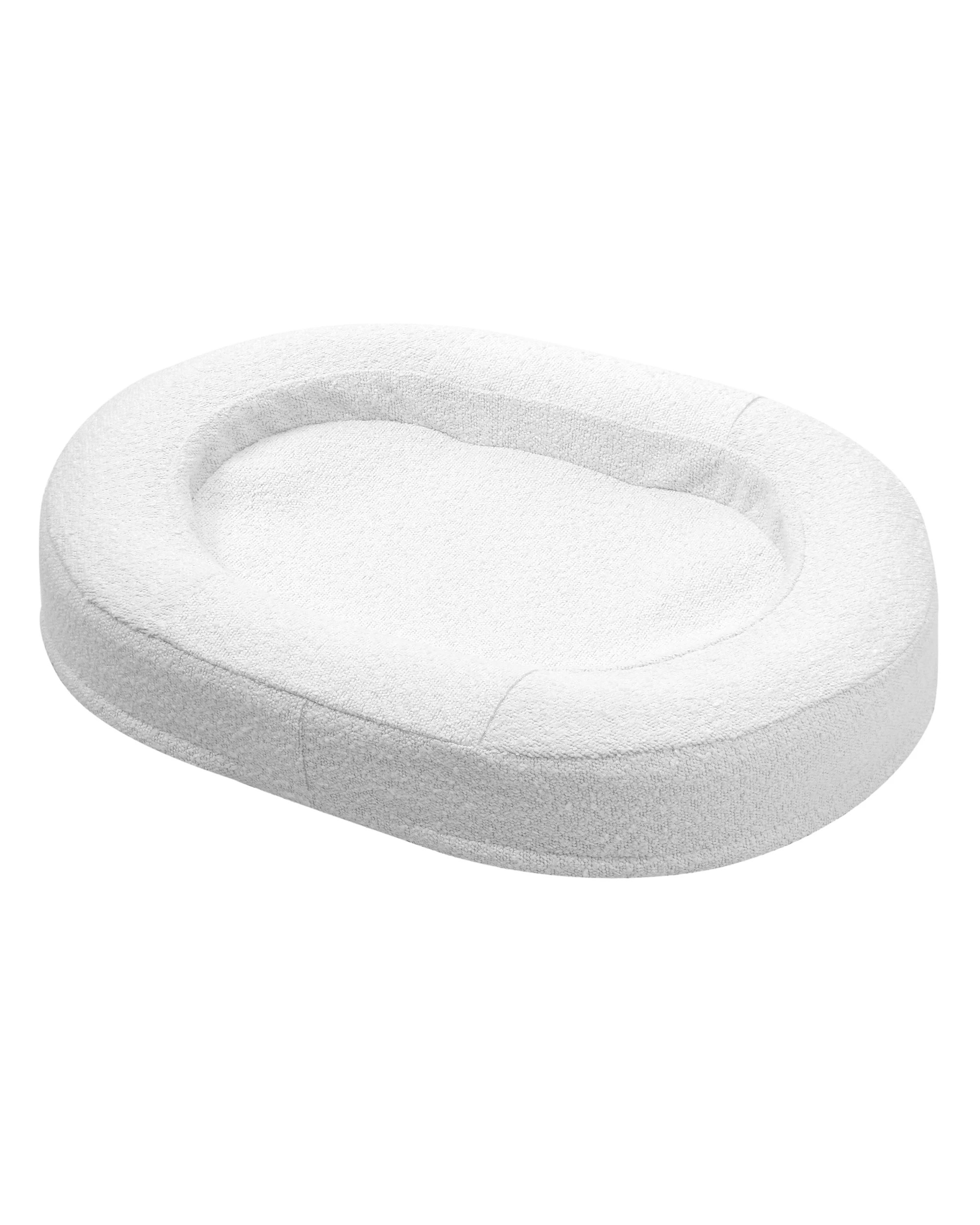 2 Charlie's Marlo Orthopedic Bolster Boucle Dog Bed 70x50cm Small - White, 2 of 10