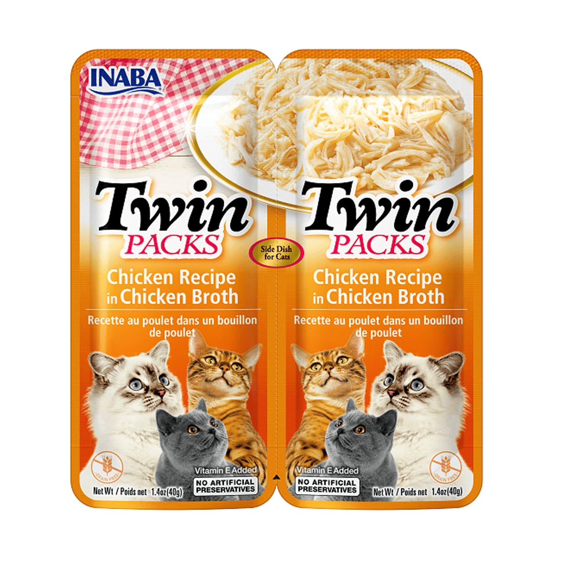 1 Inaba Cat Twin Packs Chicken In Chicken Broth 80g 6pk, 1 of 2