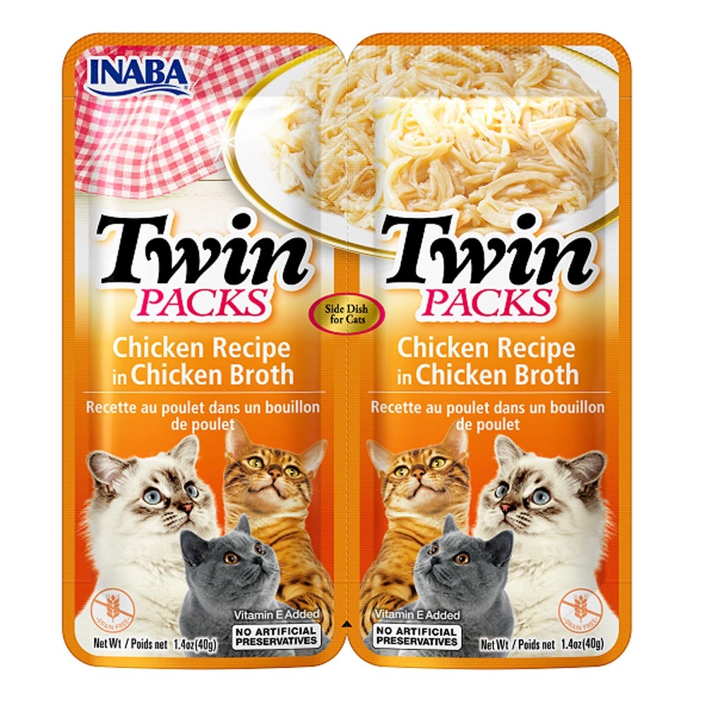 1 Inaba Cat Twin Packs Chicken In Chicken Broth 80g 6pk, 1 of 2