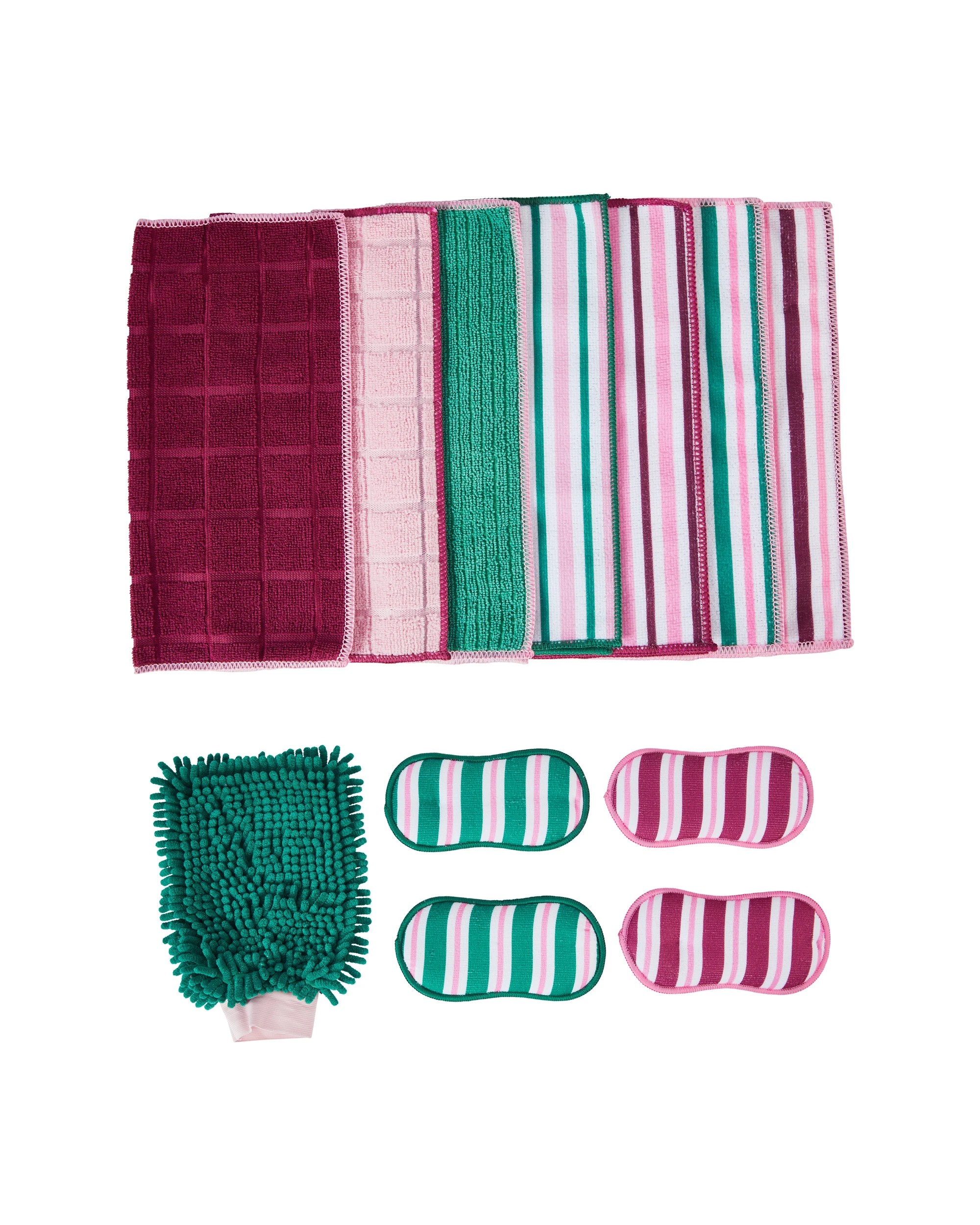 1 12 Pieces Cloth Set - Stripe, 1 of 6