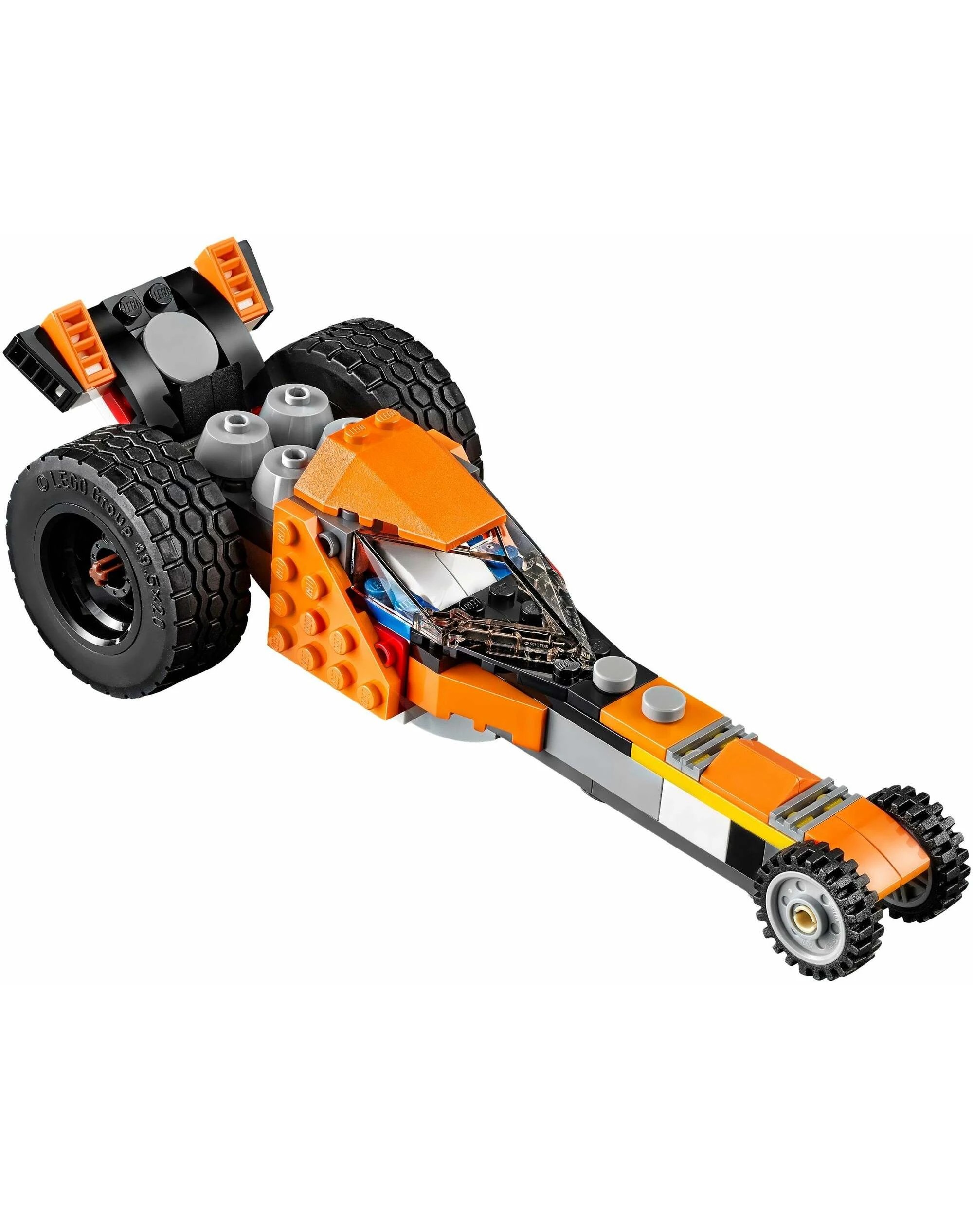 2 LEGO 31059 3-in-1 Sunset Street Bike, Road Bike & Dragster, 2 of 5