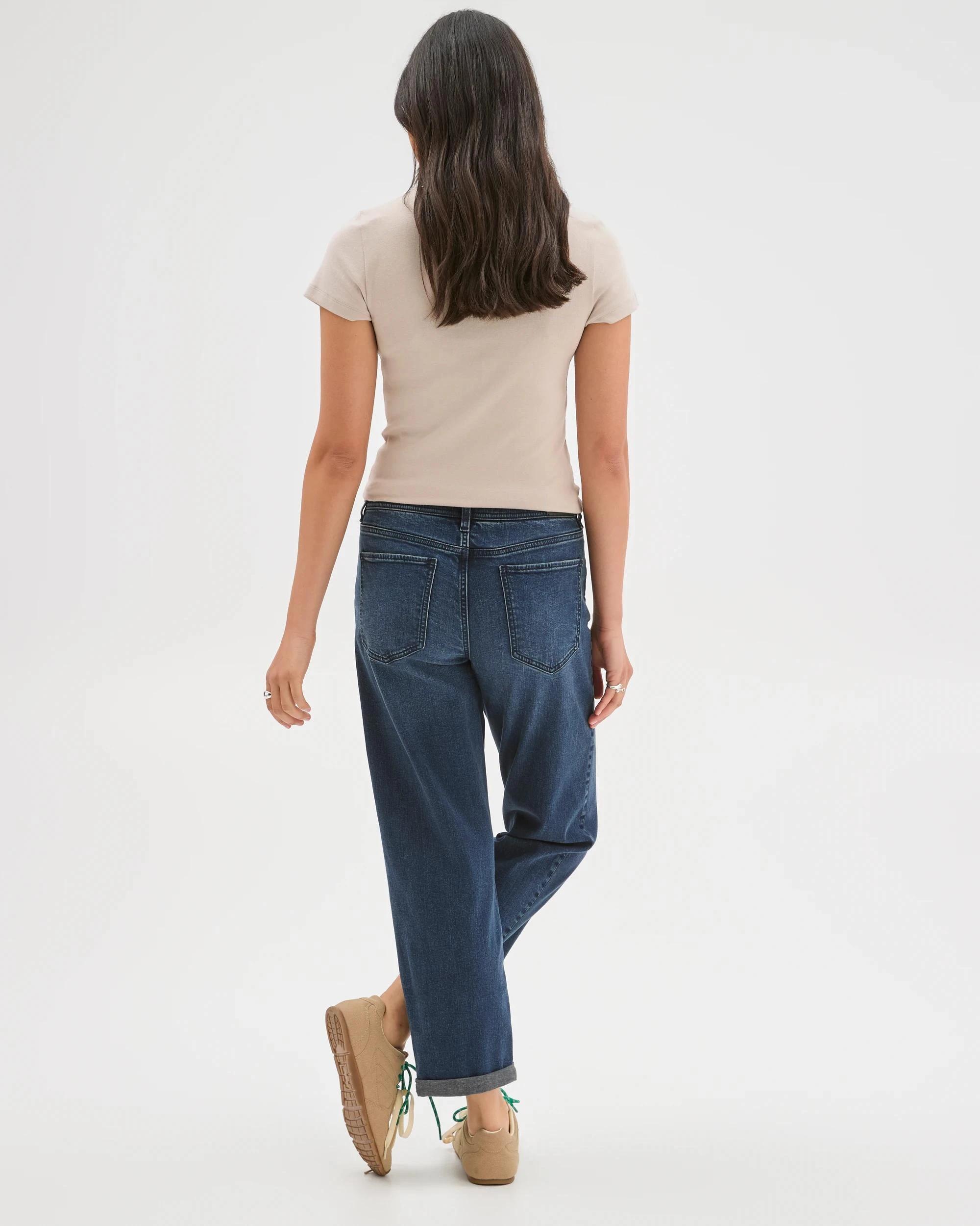 6 Target Denim Mid Rise Courtney Girlfriend Denim Jeans MOONLIGHT, 6 of 7