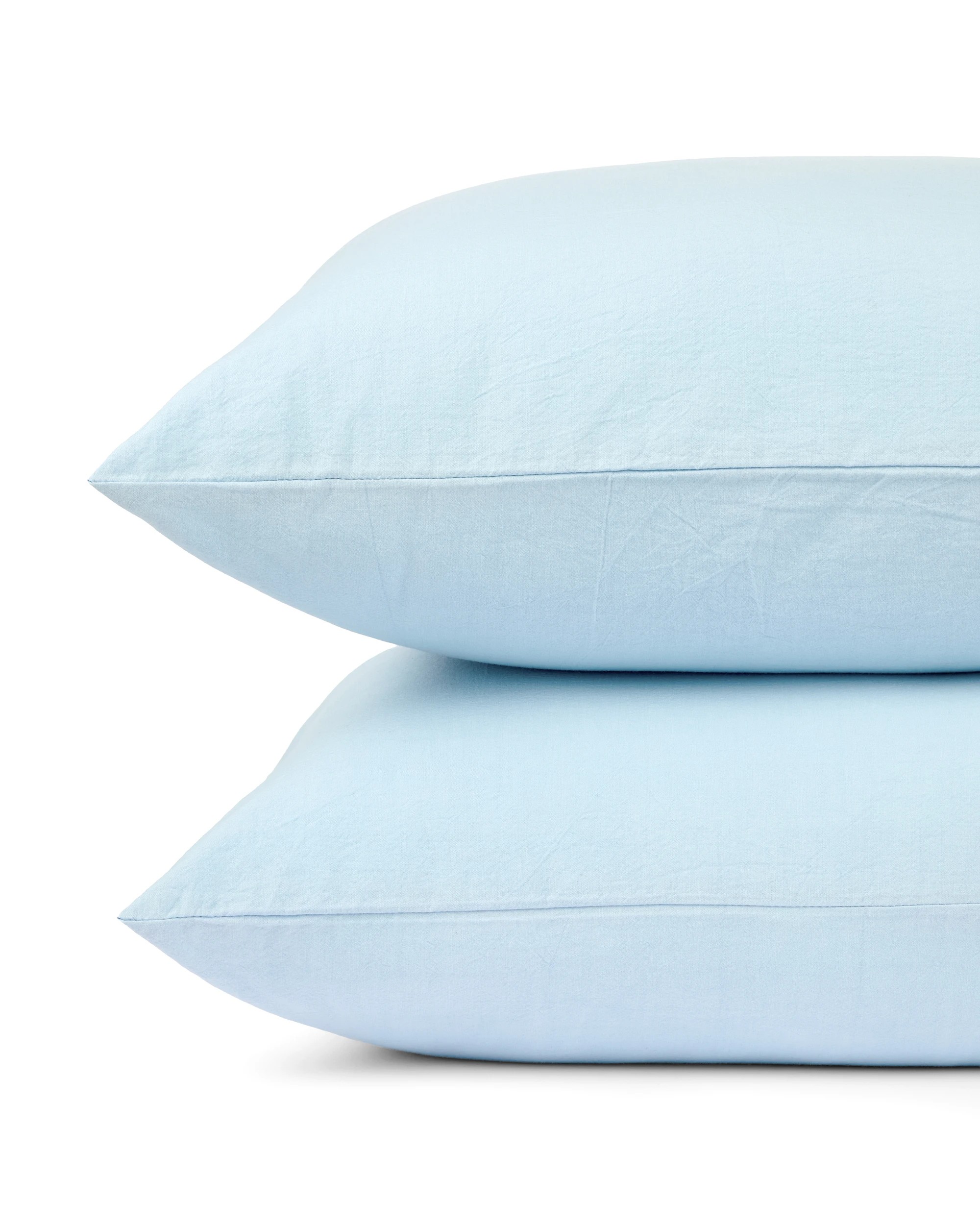 2 Stonewashed Cotton Sheet Set - Queen Bed, Blue, 2 of 4