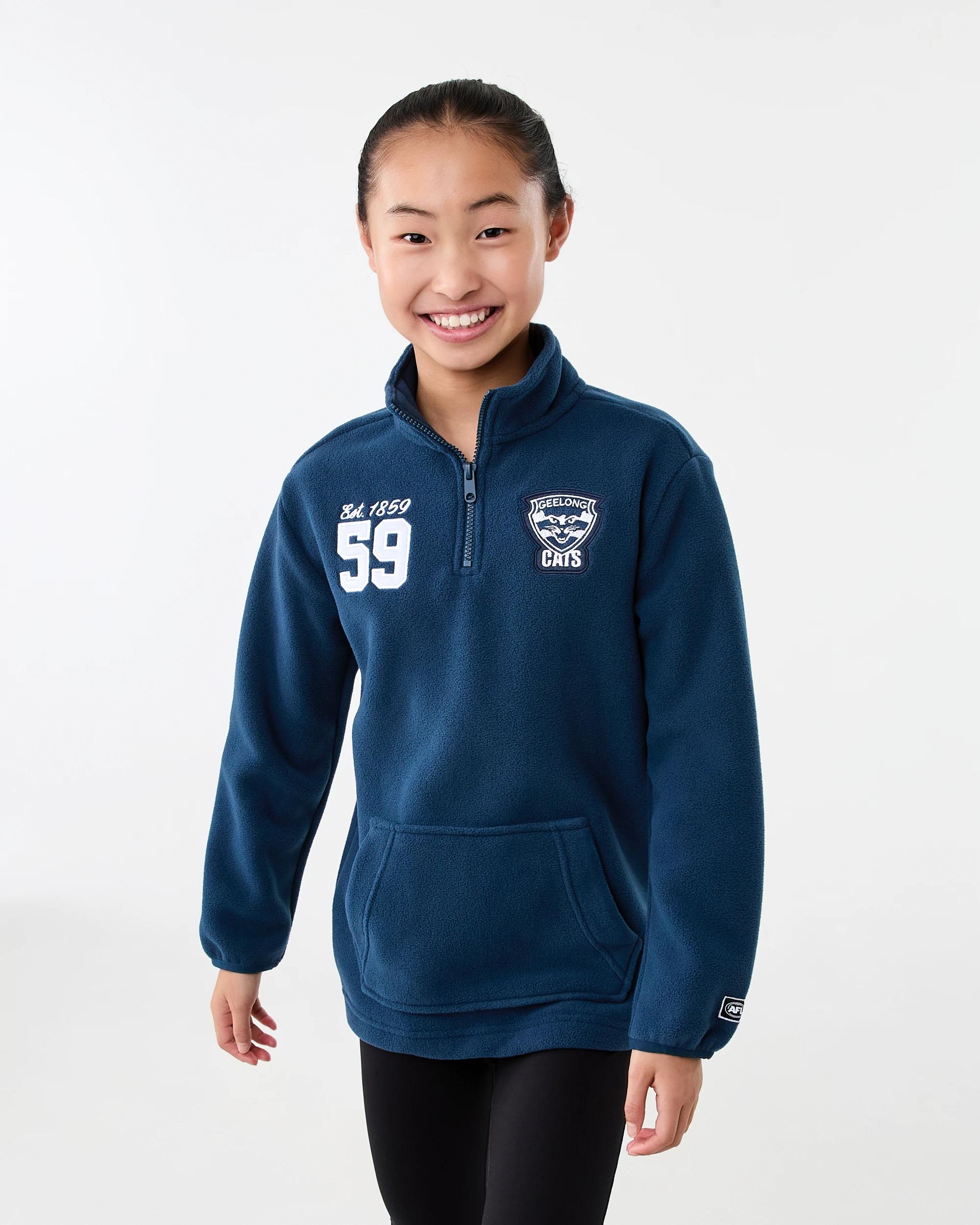 1 Official AFL Kids Polar Fleece Jacket Geelong, 1 of 10