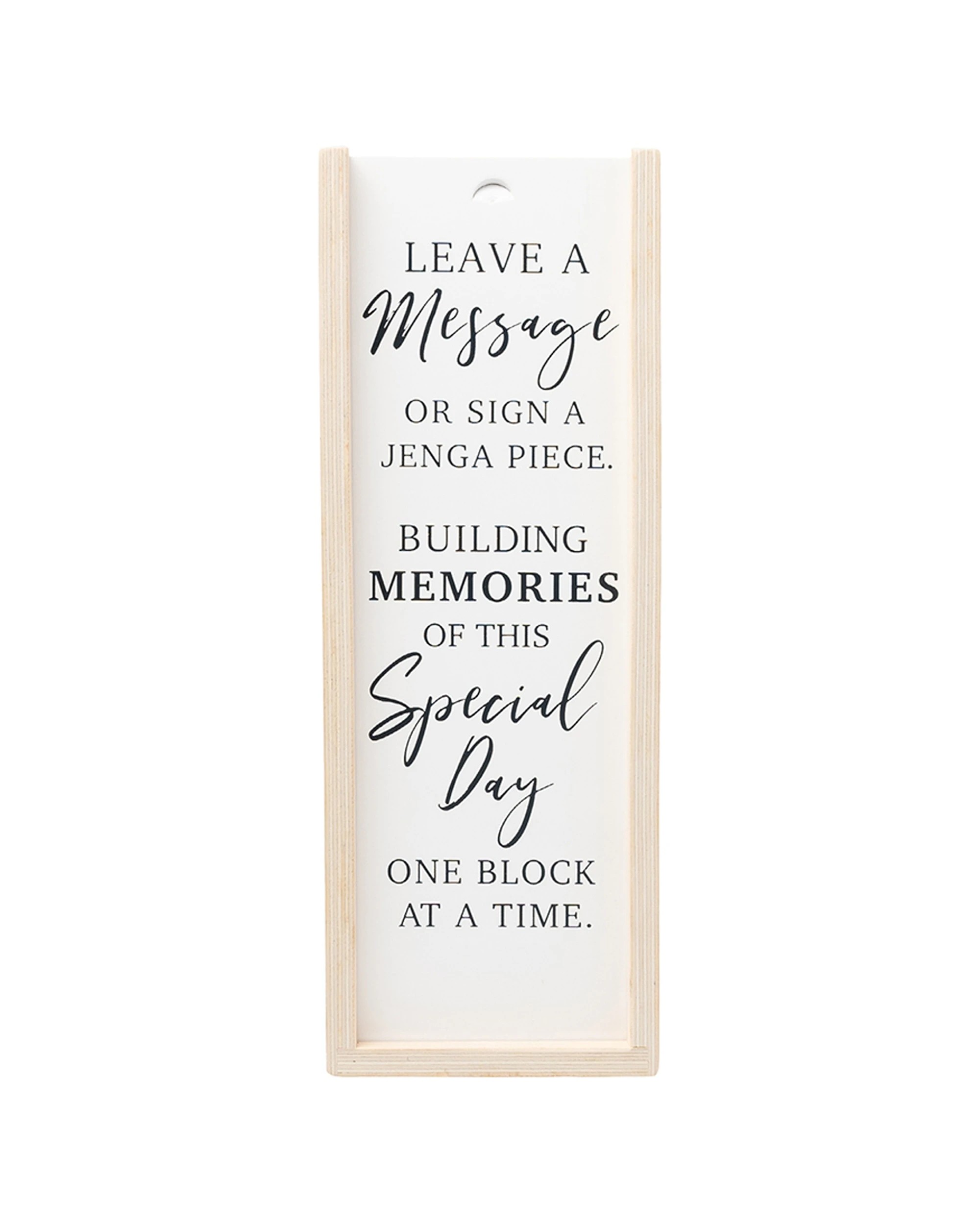 1 Wedding Wooden 26.5x10cm Decorative Signature Block Engagement Event Decor Cream
 - Beige, 1 of 4
