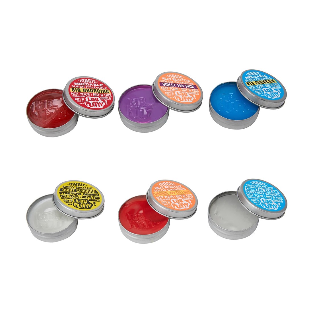 6 Lab Putty 30g - Assorted, 6 of 6