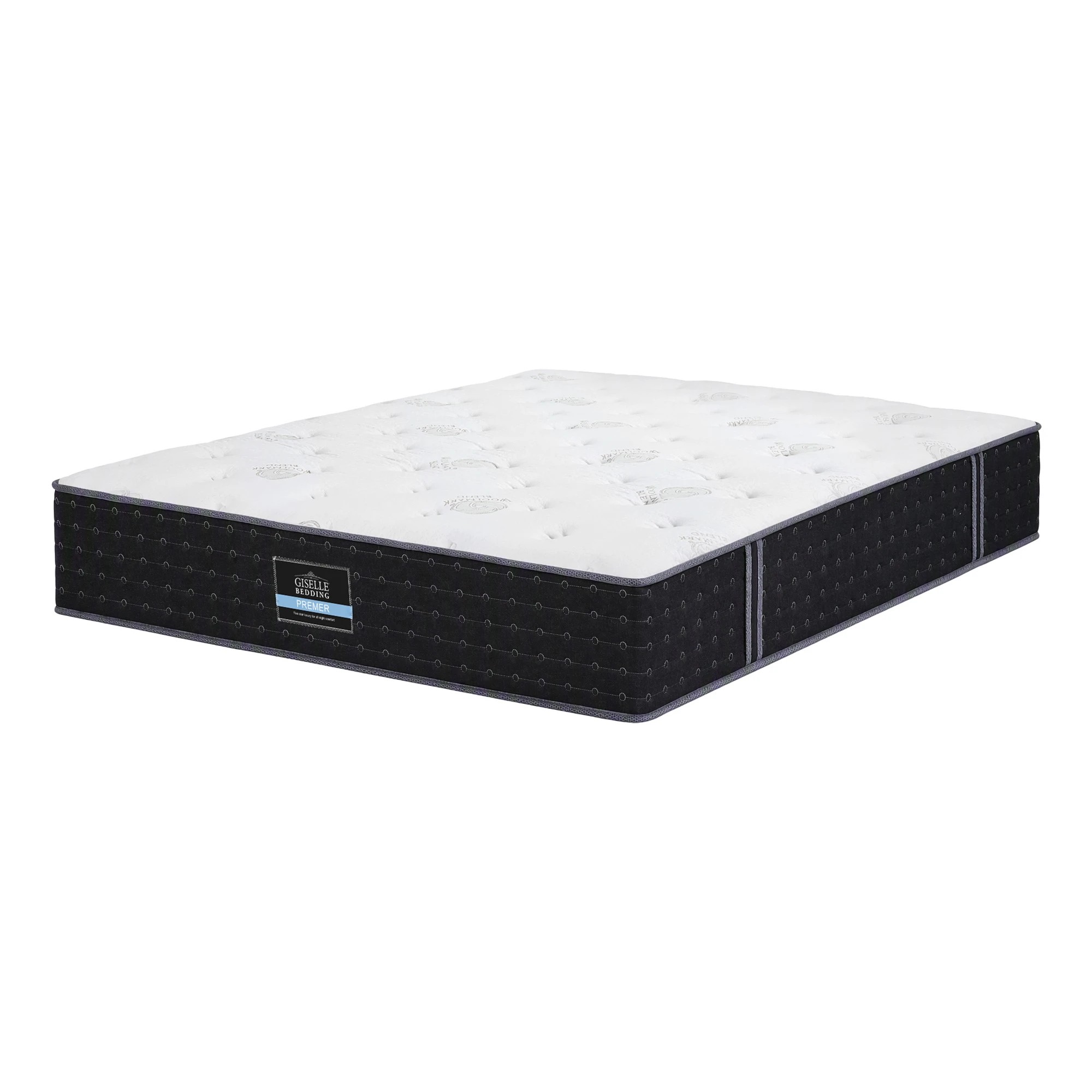 2 Giselle Bedding 35cm Reversible Spring Mattress Cashmere Cover Gel Foam Firm - Queen Bed - Multi, 2 of 10