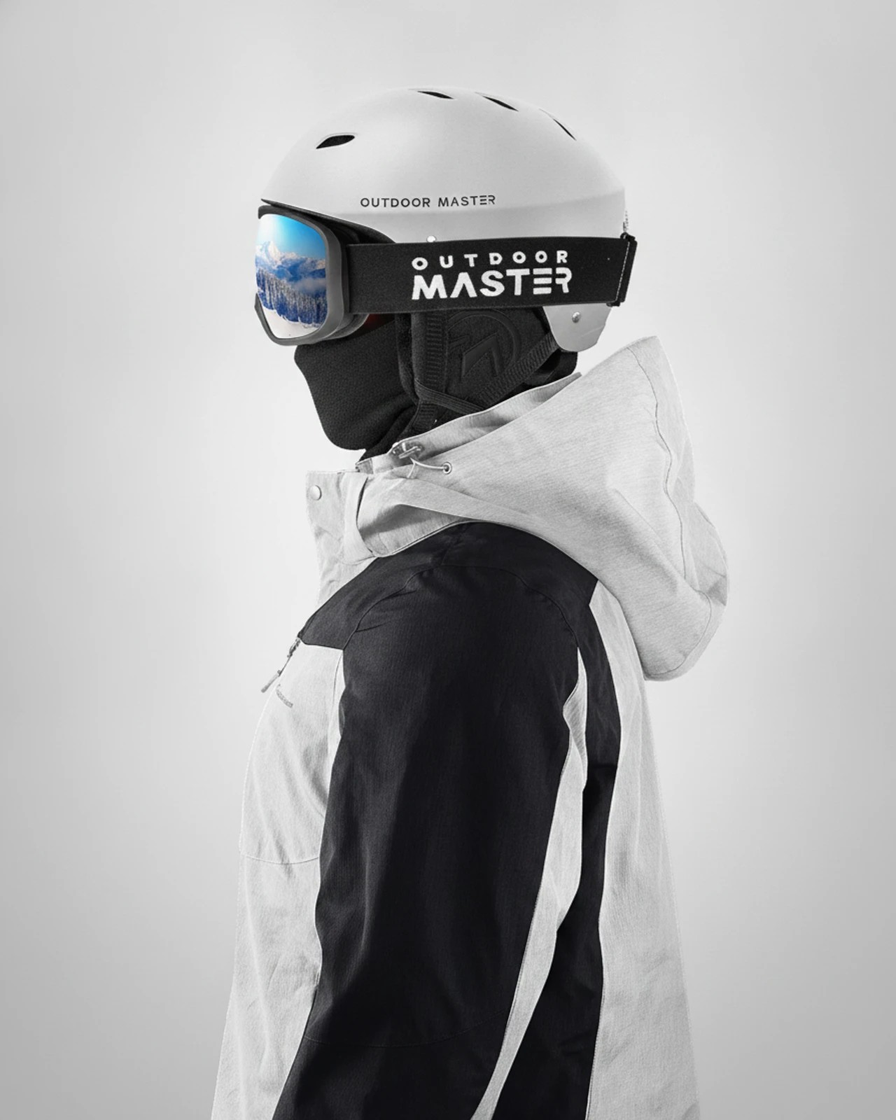 6 OutdoorMaster Kelvin Ski Helmet with ASTM Certified Safety Adjustable Dial Removable White M - White, 6 of 7