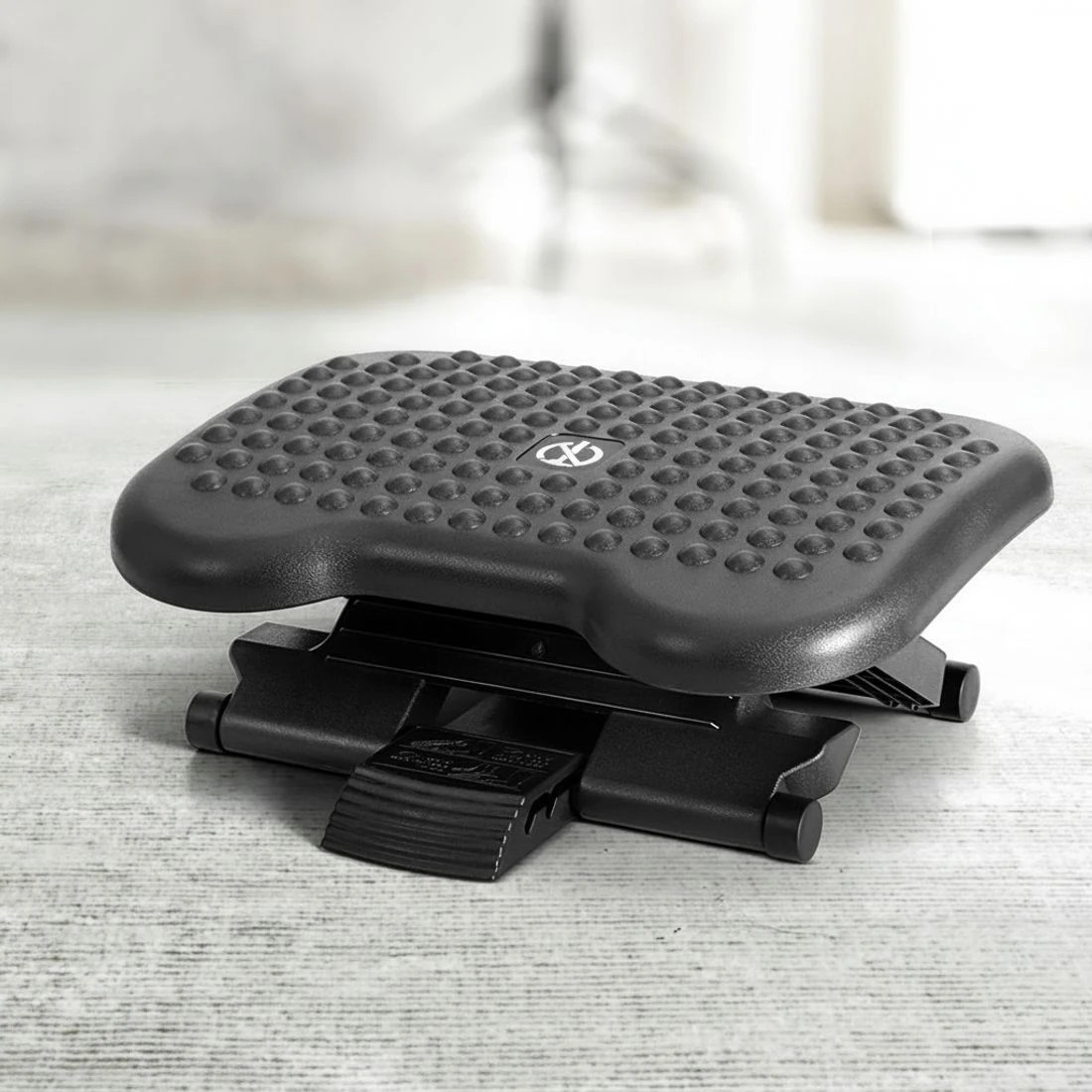 6 Artiss Foot Rest Stool Office Under Desk Angle Adjustable Footrest Massage - Black, 6 of 6
