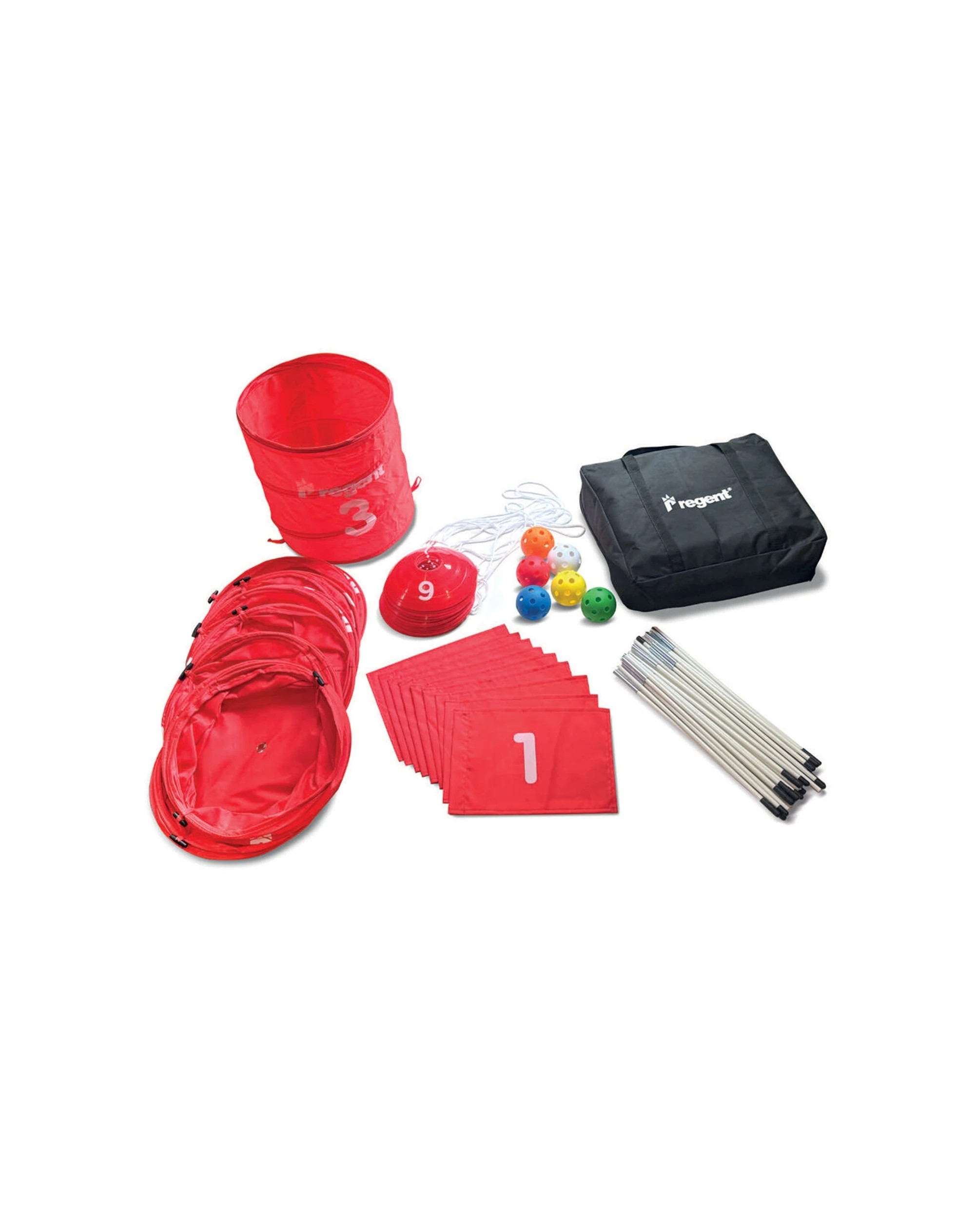 1 Regent Pop-Up Outdoor Backyard Golf Game Set With Carry Bag Portable Design - Red, 1 of 2