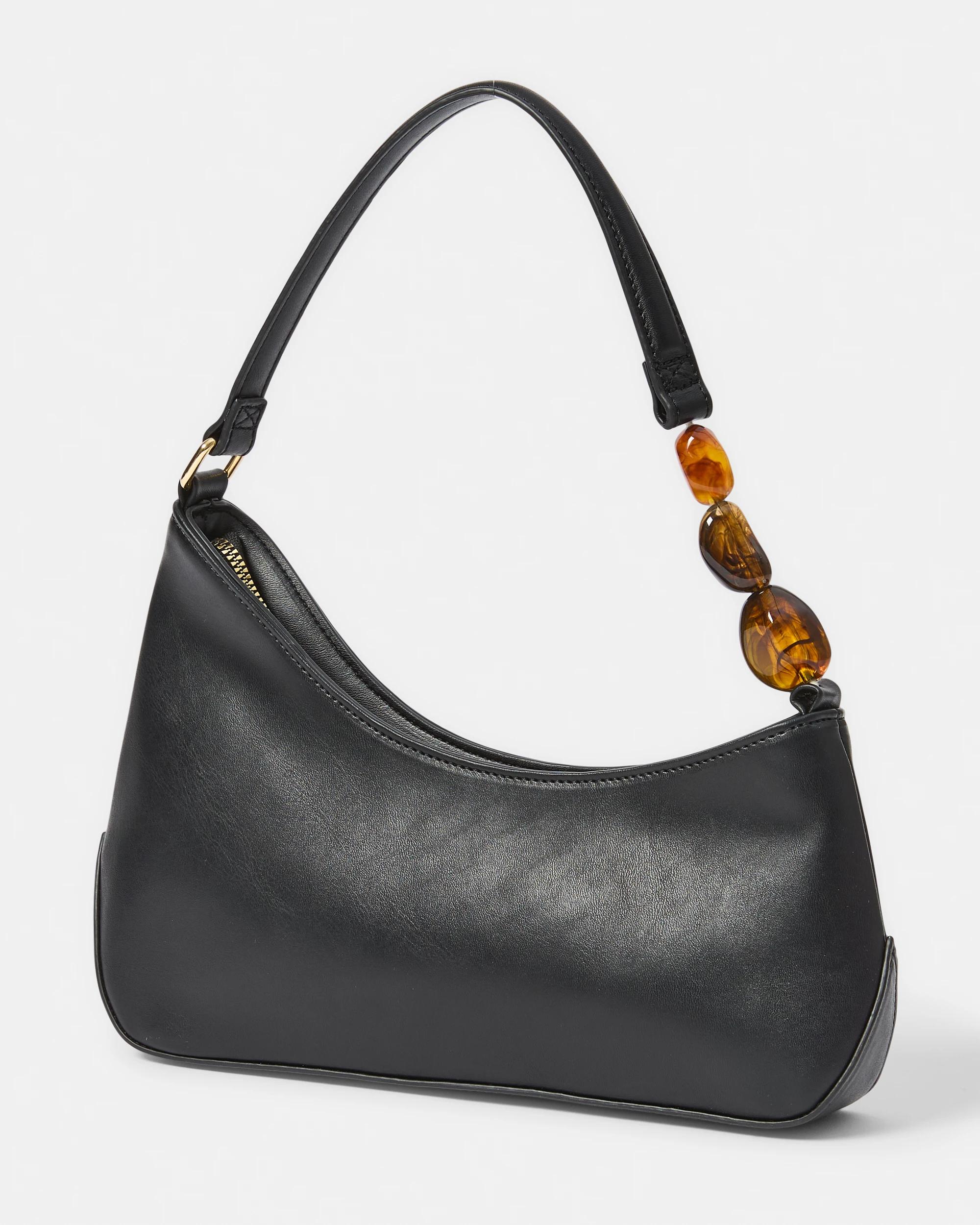 2 Curved Shoulder Bag Black, 2 of 4