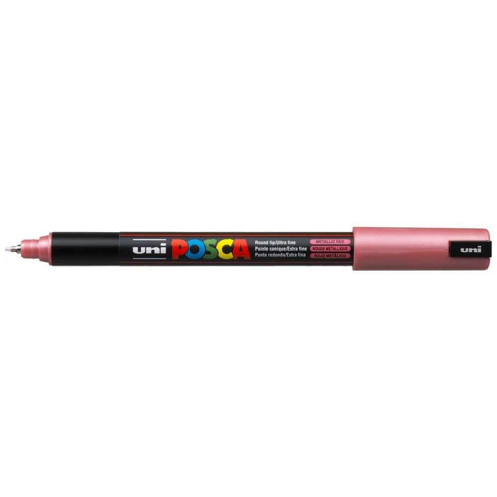 1 POSCA PC 1MR Paint Marker Metallic Red, 1 of 6