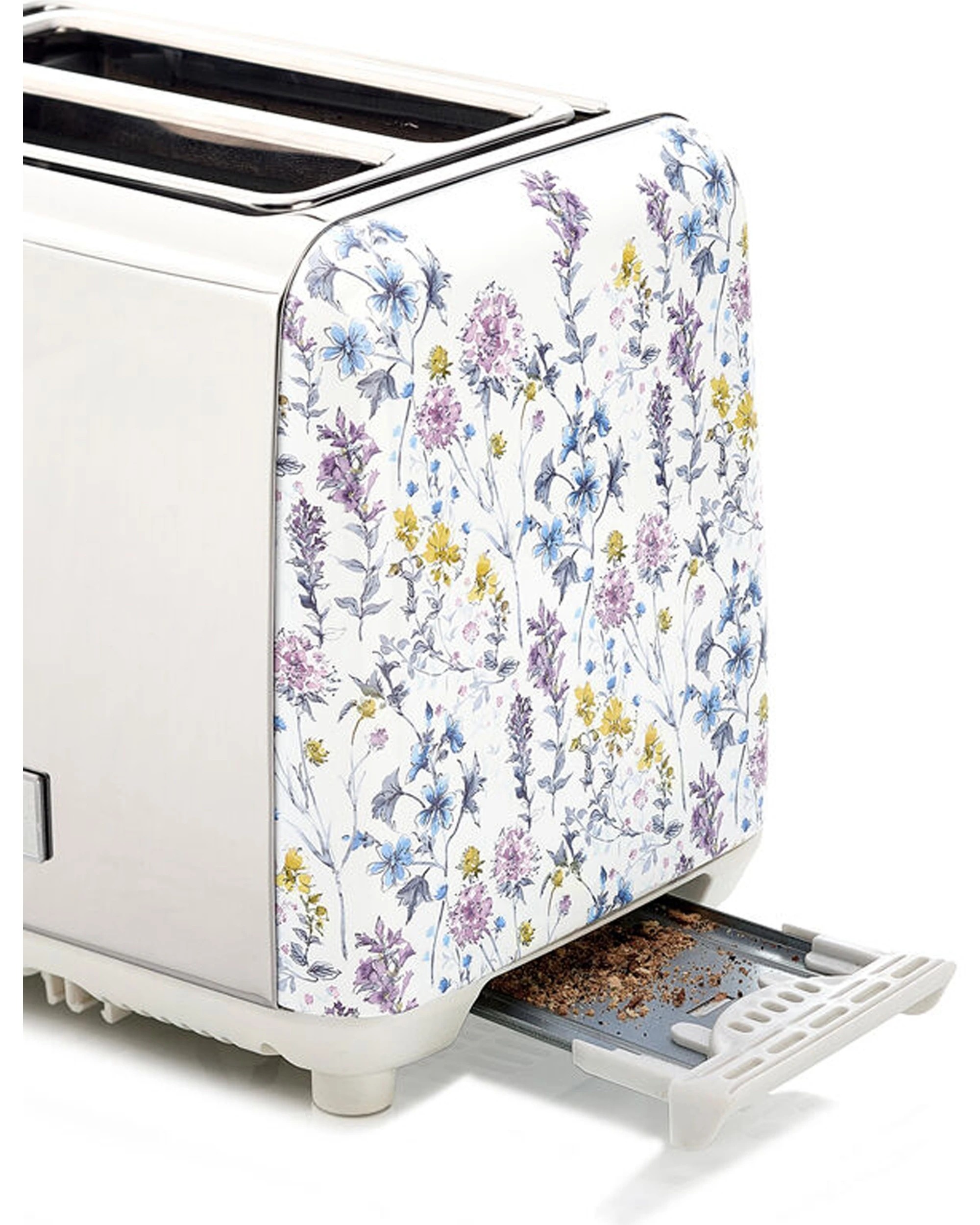 3 Laura Ashley Stainless Steel 2 Slice Toaster - Wild Meadow - Silver, 3 of 6
