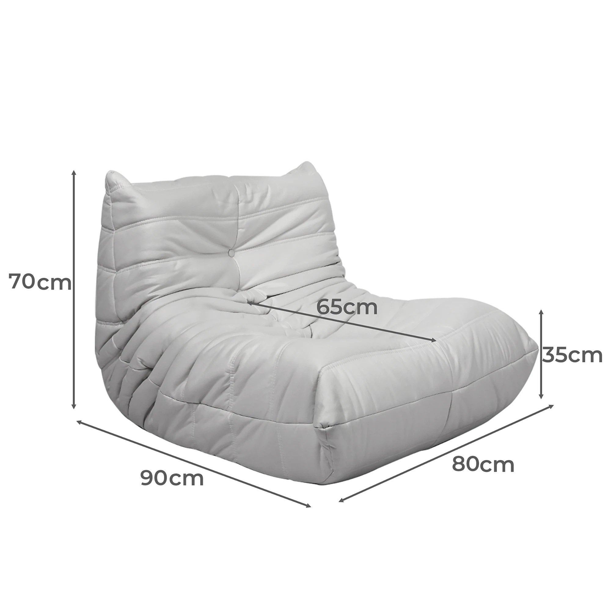 2 Levede Caterpilar Sofa - Grey, 2 of 4