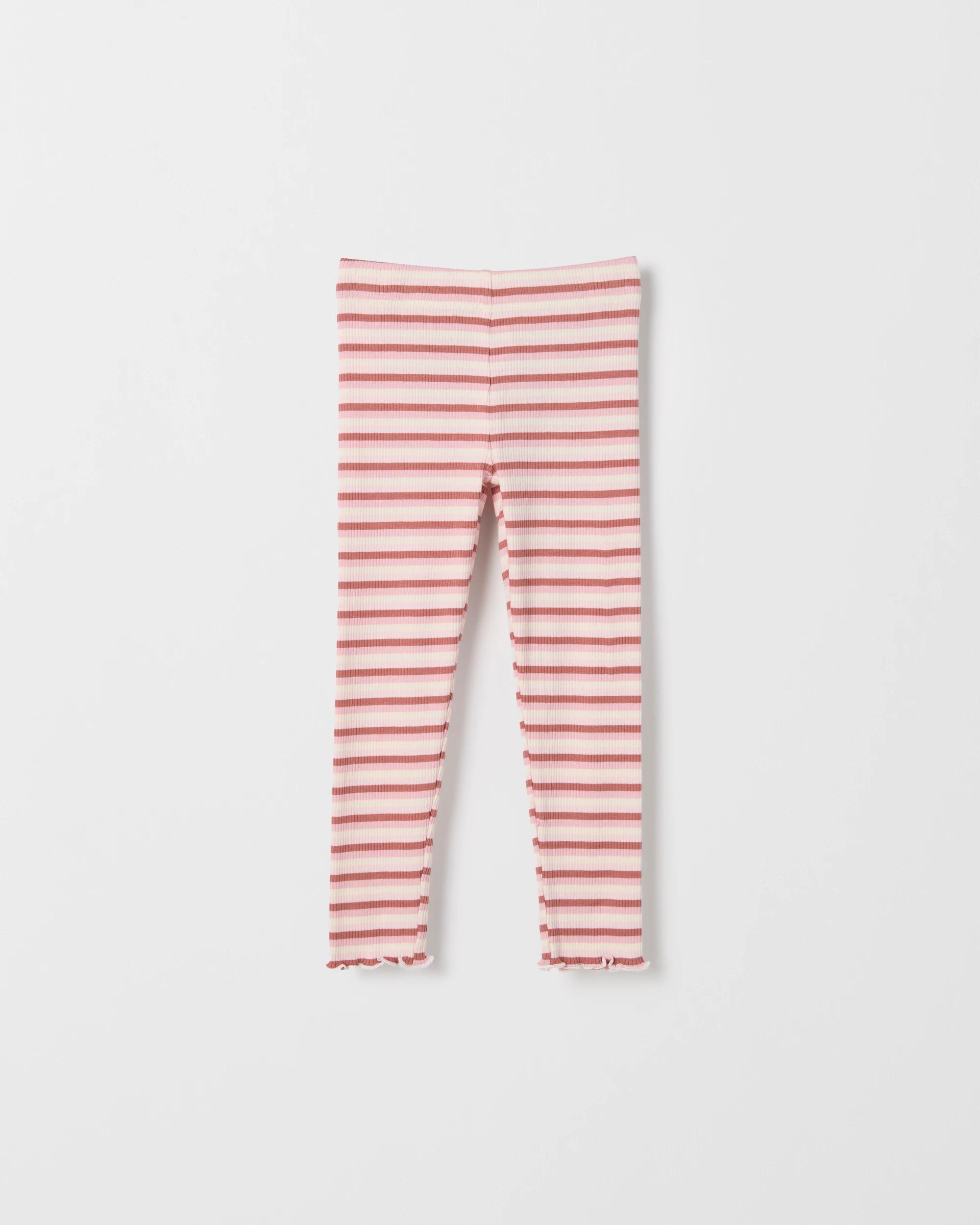1 Target Kids Australian Cotton Rib Print Leggings STRIPE MULTI, 1 of 1