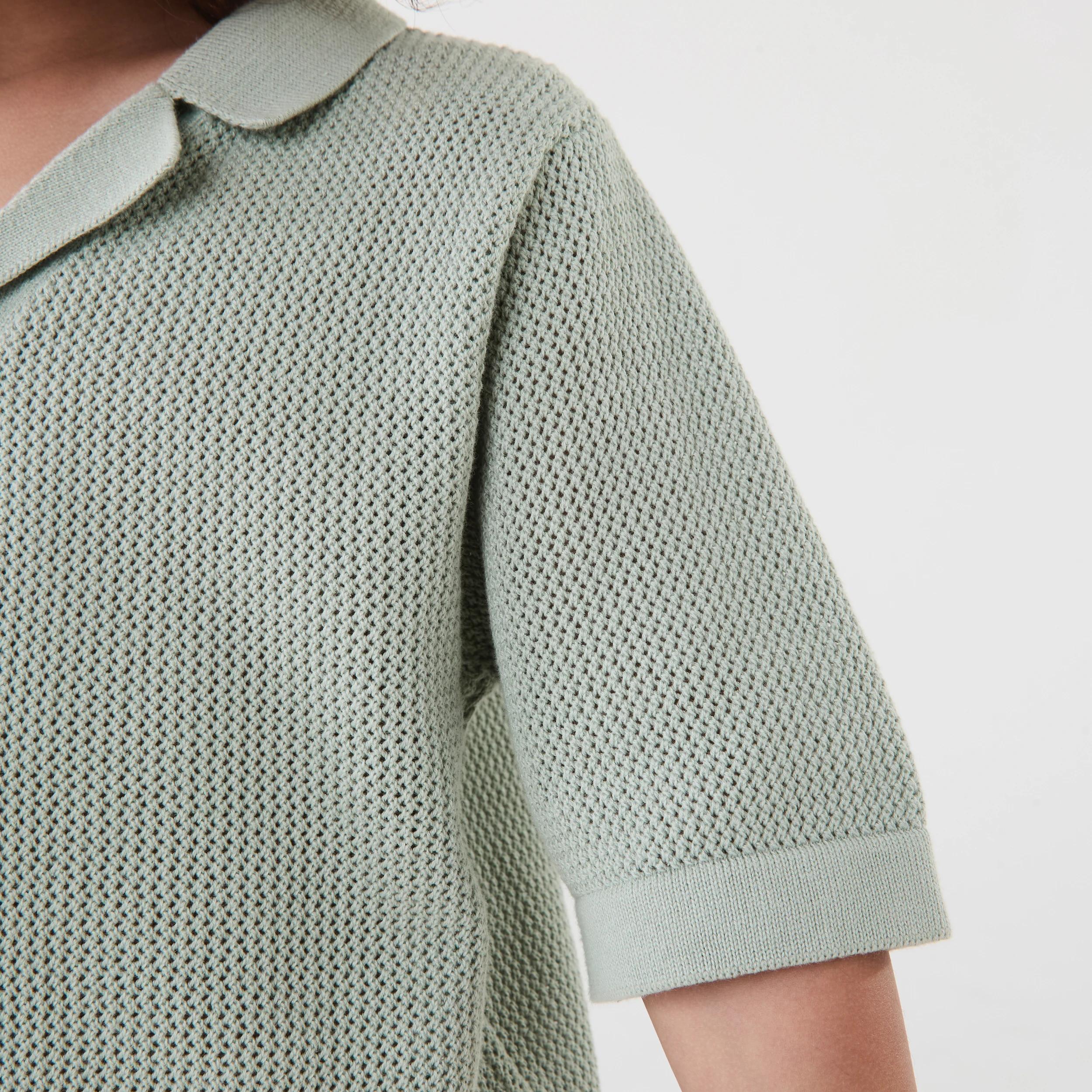 5 Short Sleeve Knit Shirt Aqua Grey, 5 of 8