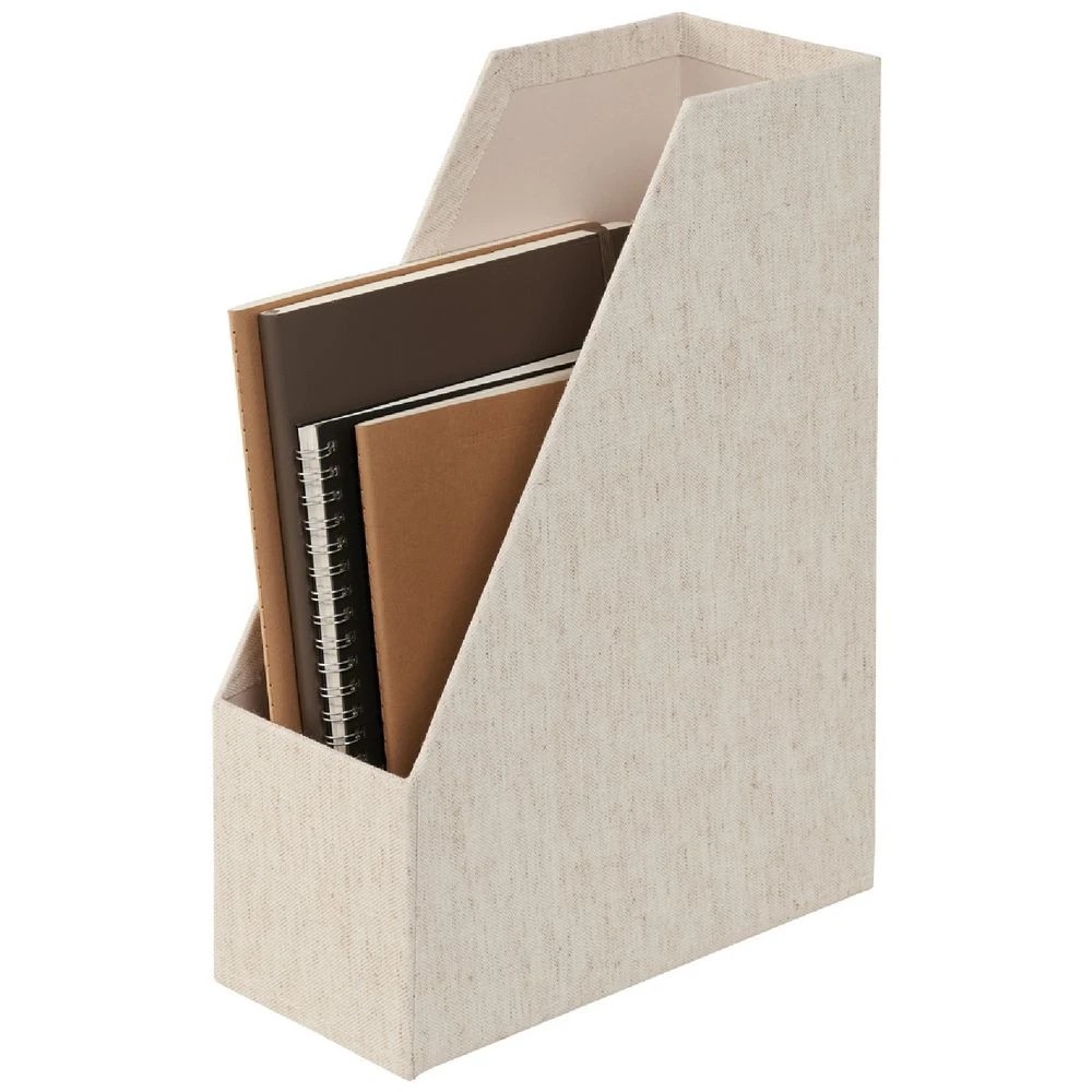 2 Otto Magazine File Natural Linen Look, 2 of 6