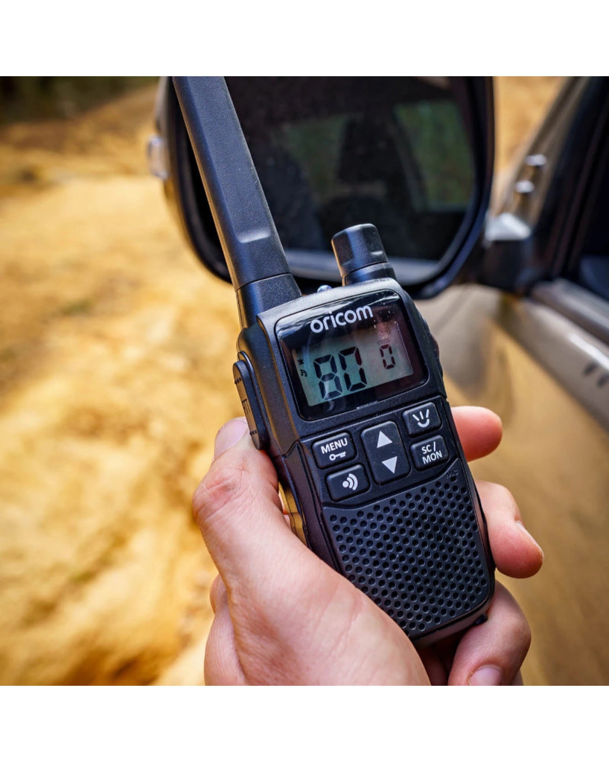 2 Oricom UHF2200 2 Watt Handheld UHF CB Radio Twin Pack - Black, 2 of 4
