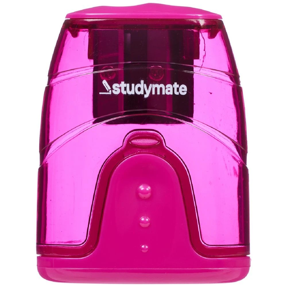 1 Studymate Barrel 2 Hole Sharpener Pink, 1 of 2