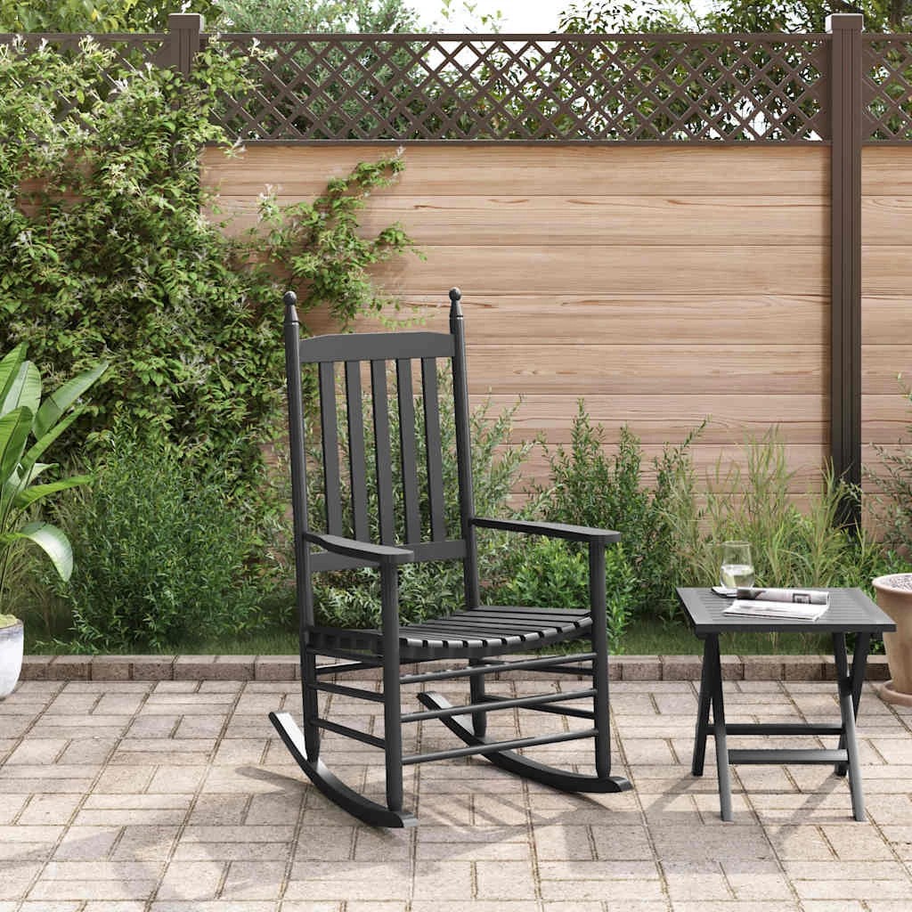2 vidaXL rocking chair Ergonomic - Black, 2 of 7