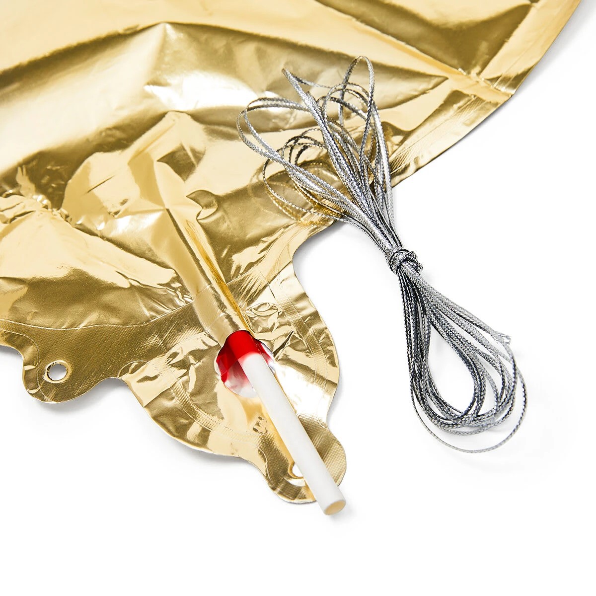3 Gold Look Giant Number 2 Foil Balloon, 3 of 5