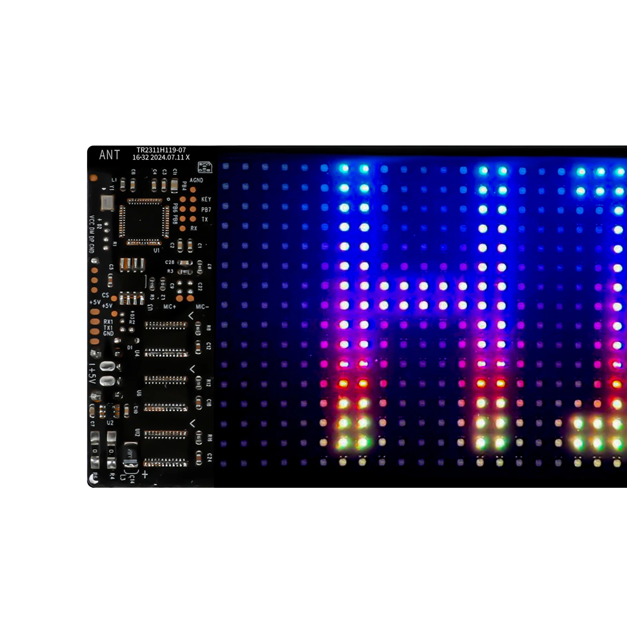 5 Emitto Programmable LED Sign 70x173mm Matrix Panel Foldable Message Display, 5 of 5