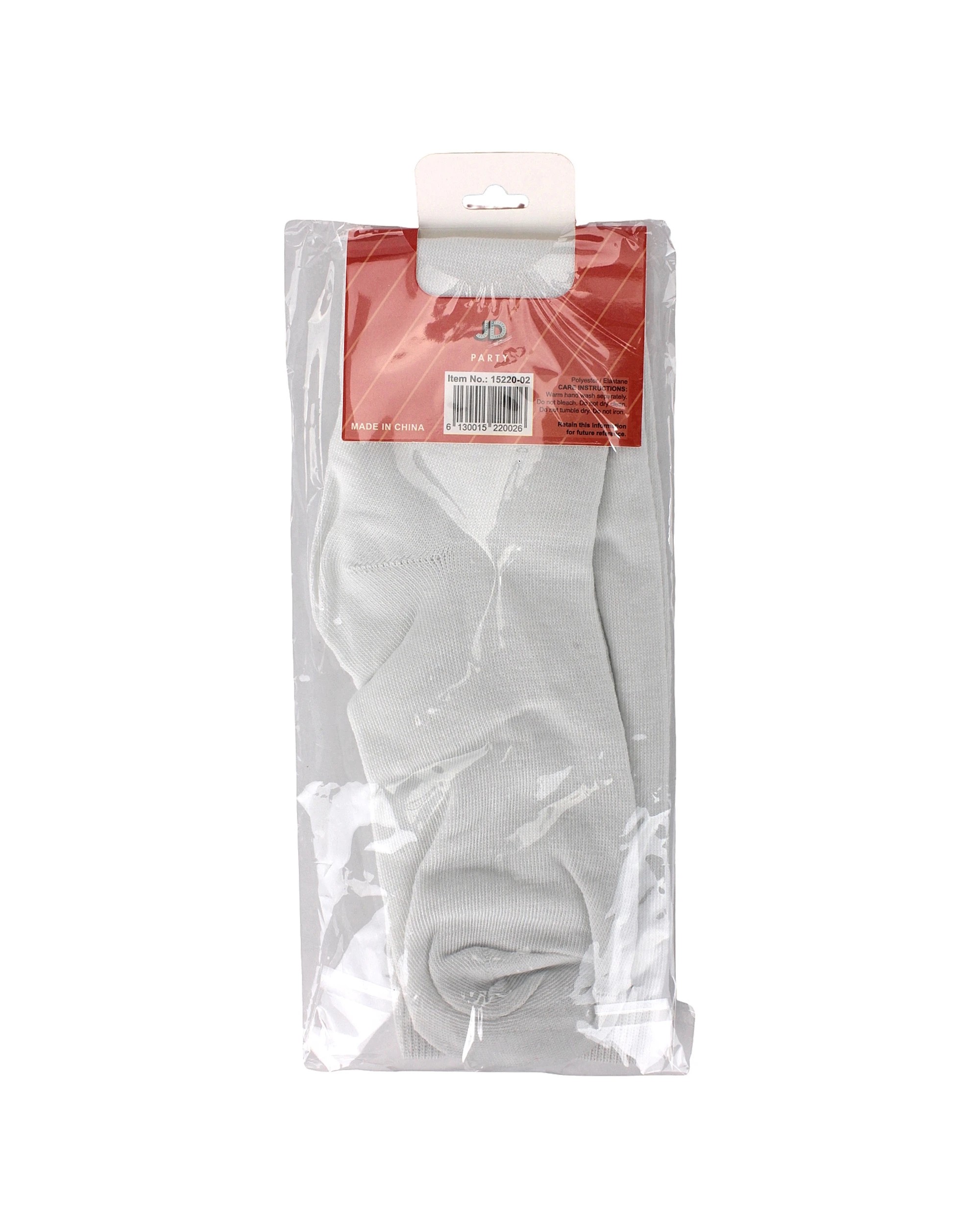 3 JD Party Knee High School Socks 1 Pair - One Size - White, 3 of 3