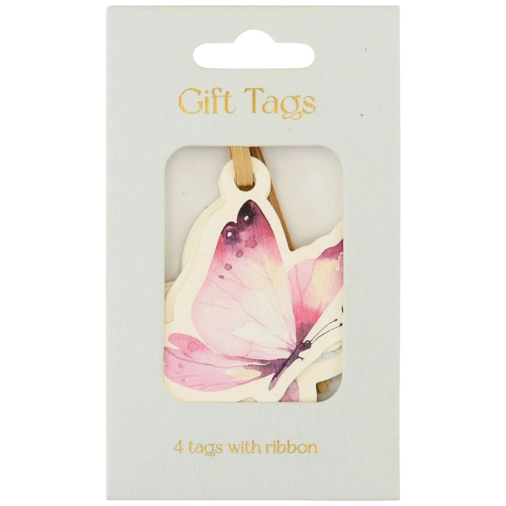 1 Otto FSC Gift Tags Butterflies 4 Pack, 1 of 2