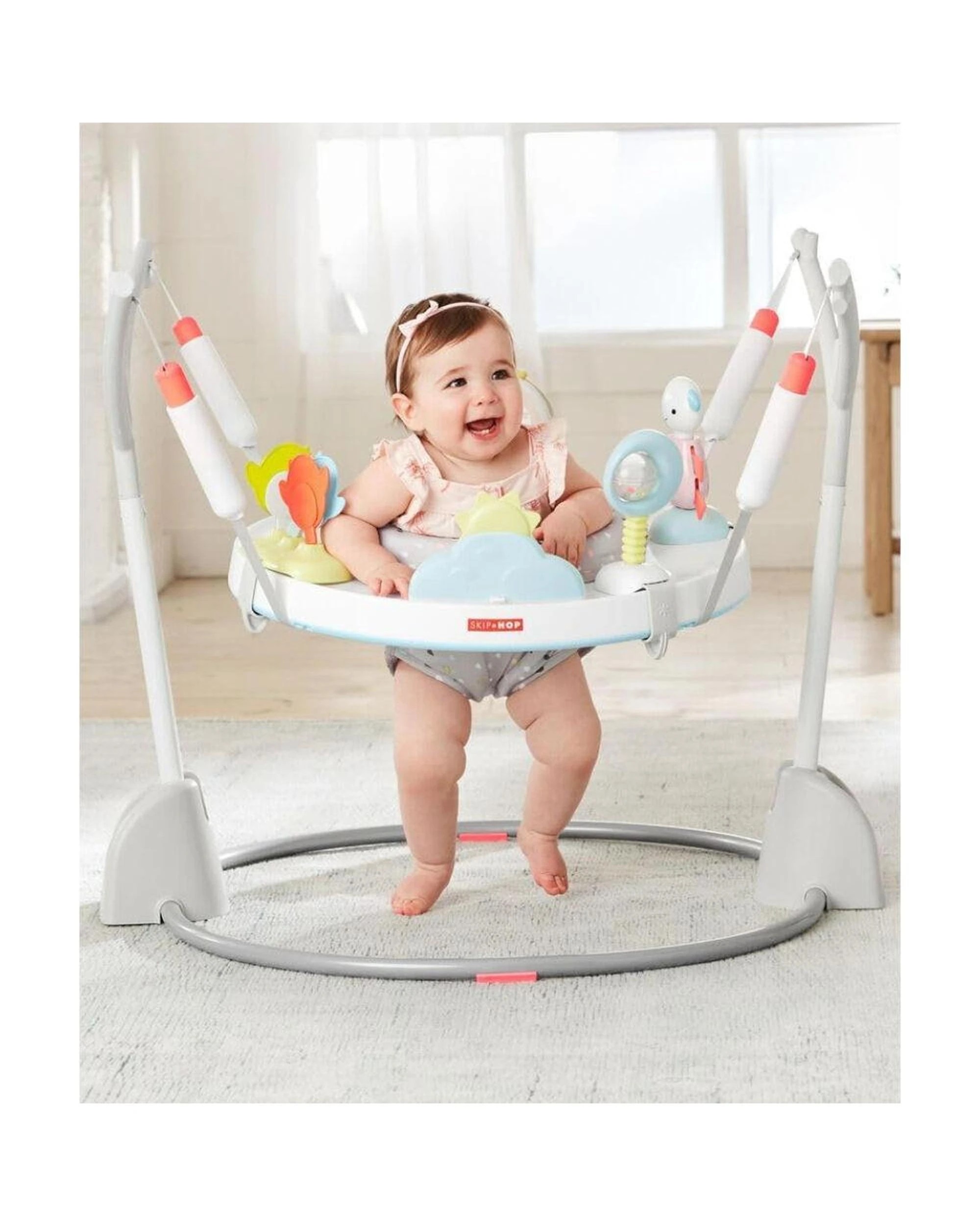 2 Skip Hop Silver Lining Cloud Jumpscape Foldaway Jumper Activity Centre, 2 of 8