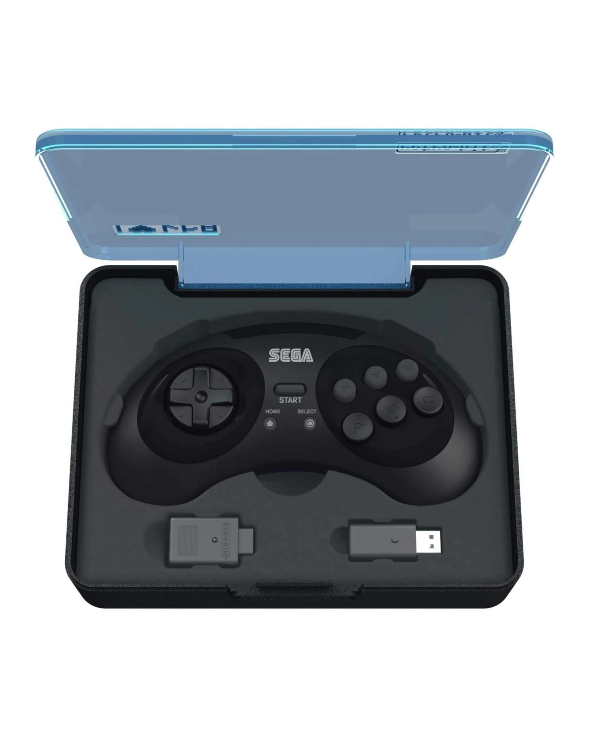 2 SEGA Genesis 8-button Arcade Pad Wireless 2.4ghz Gamepad For PC and Mac - Black, 2 of 7