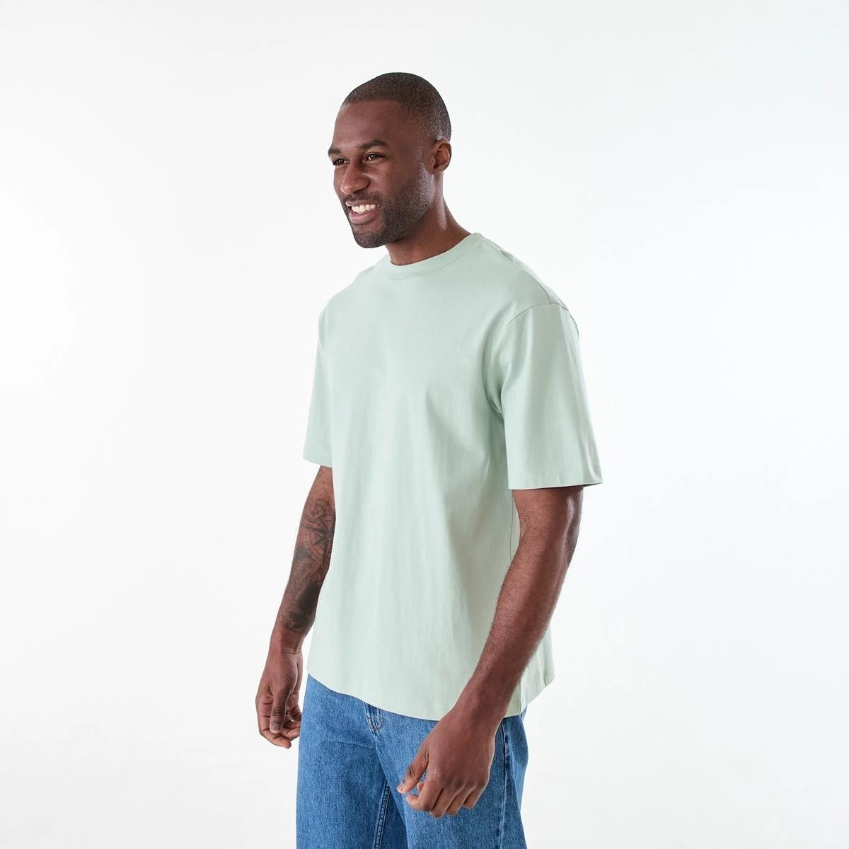 2 Oversized Heavyweight T-shirt AQUA GREY, 2 of 6