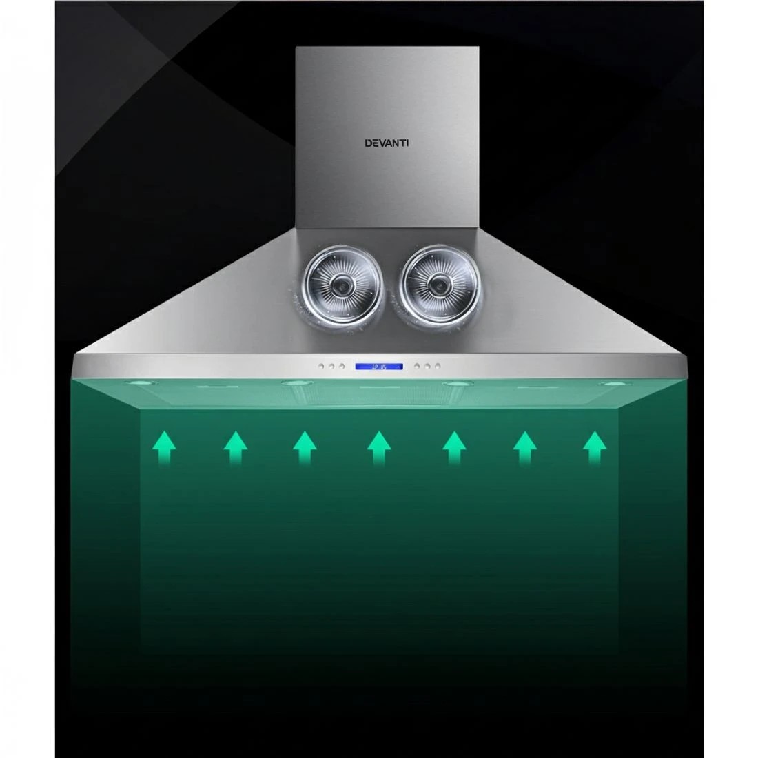 4 Devanti 1200mm Range Hood 120cm BBQ Commercial Rangehood - Silver, 4 of 8