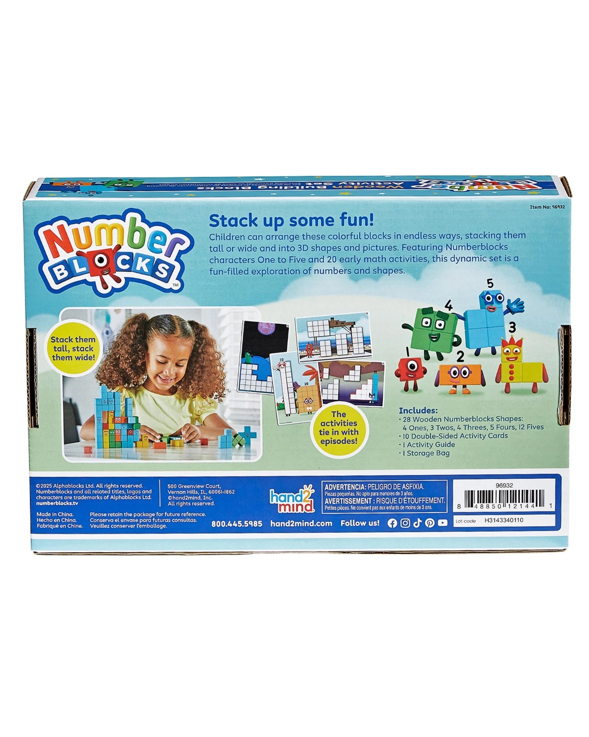 10 Numberblocks One to Five Wooden Building Blocks 39pc Activity Set, 10 of 10