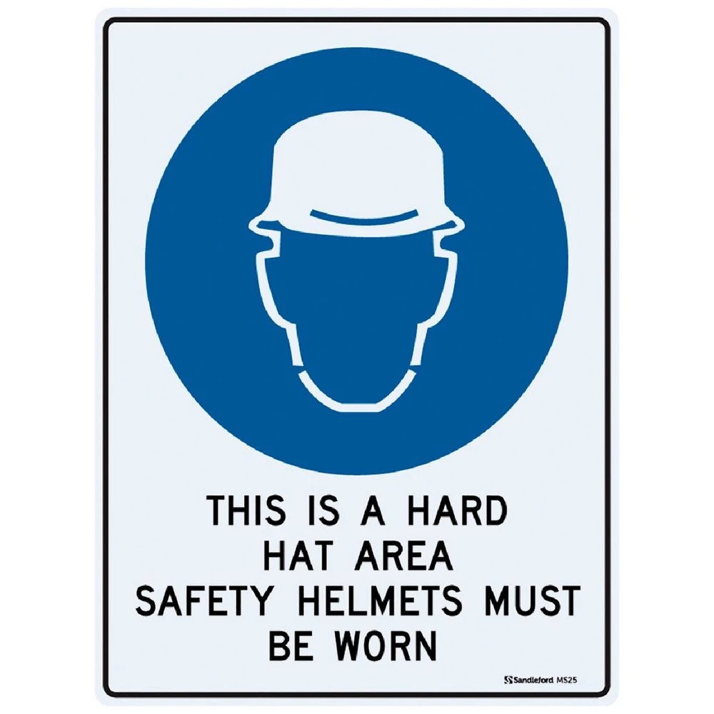 1 Hard Hat Area Sign 22.5 x 30cm, 1 of 1