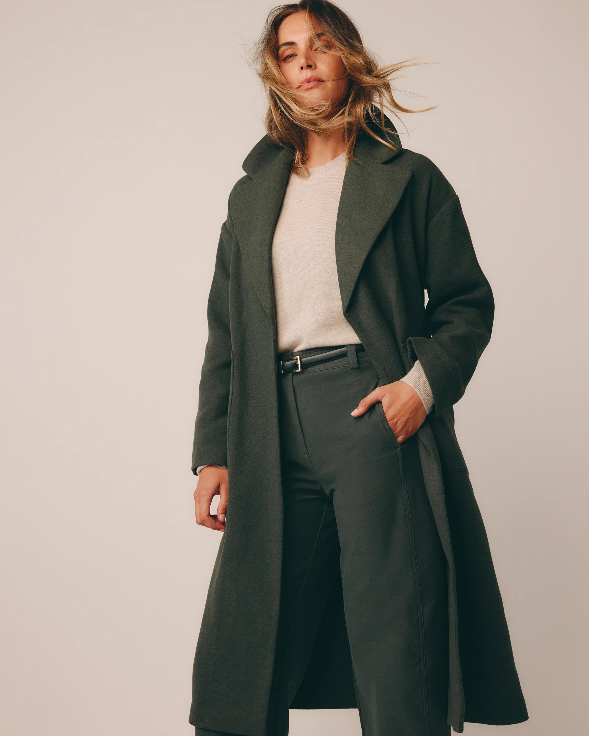 8 Target Woman Soft Wrap Coat OREGANO, 8 of 9
