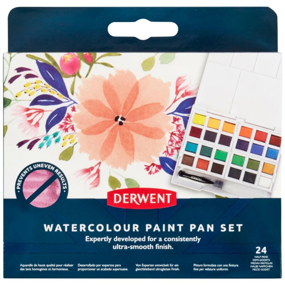 1 Derwent Watercolour Paint Pan 24 Pack, 1 of 4