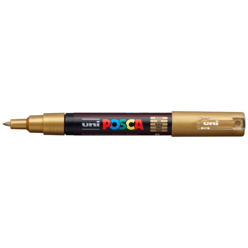 1 POSCA PC 1M Paint Bullet Marker Gold, 1 of 6