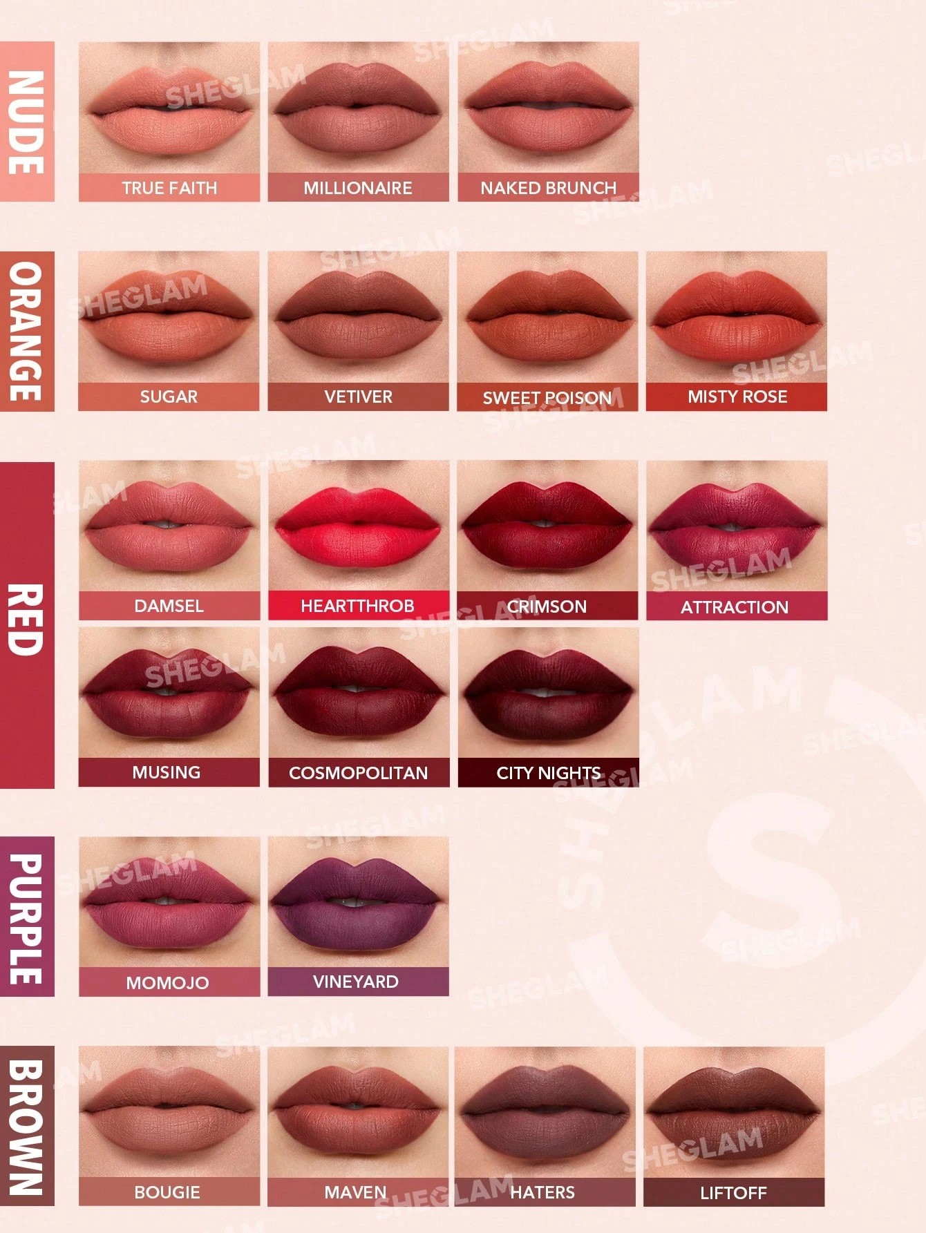 5 SHEGLAM Matte Allure Liquid Lipstick - Crimson, 5 of 6